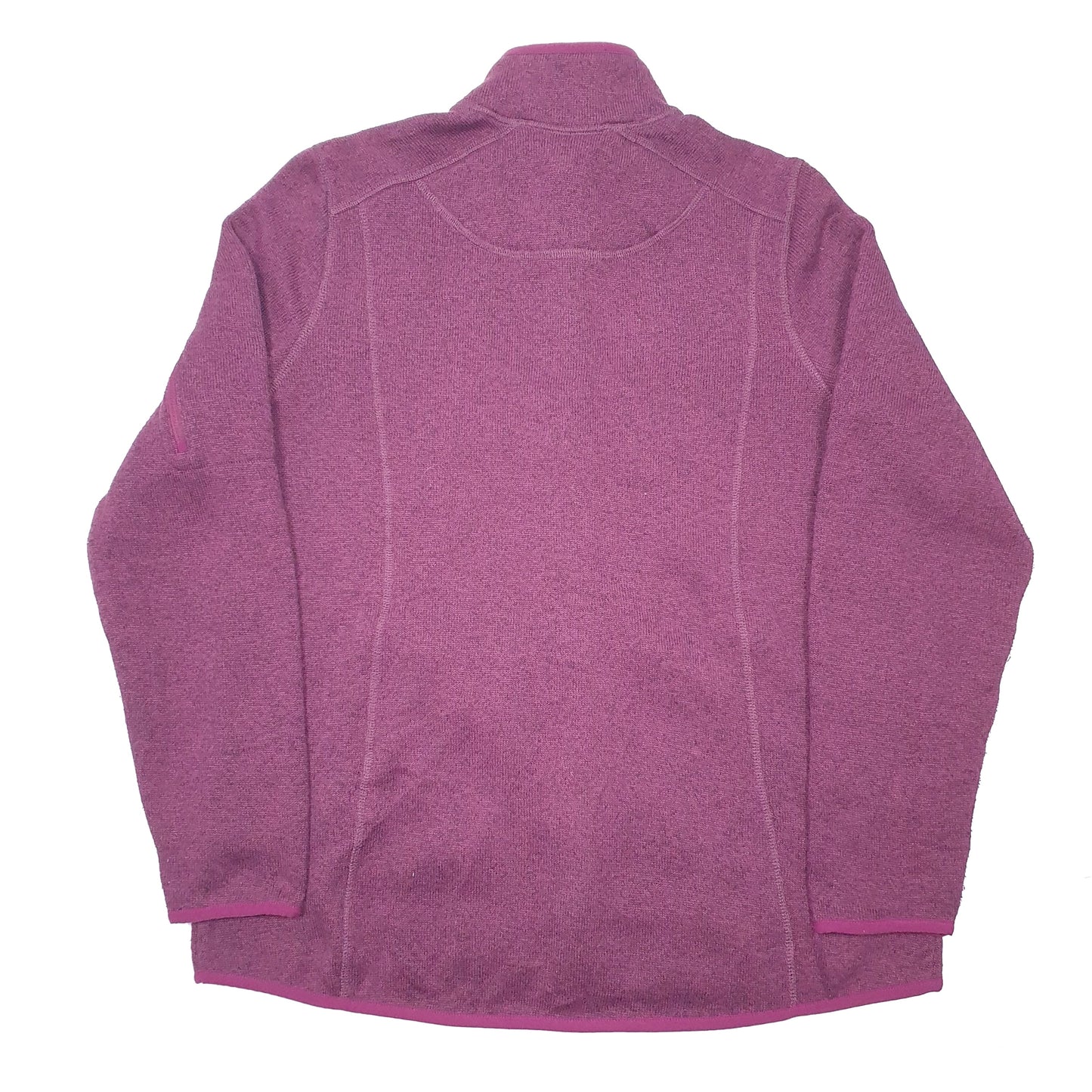 Womens Purple L.L.Bean  Full Zip Jumper