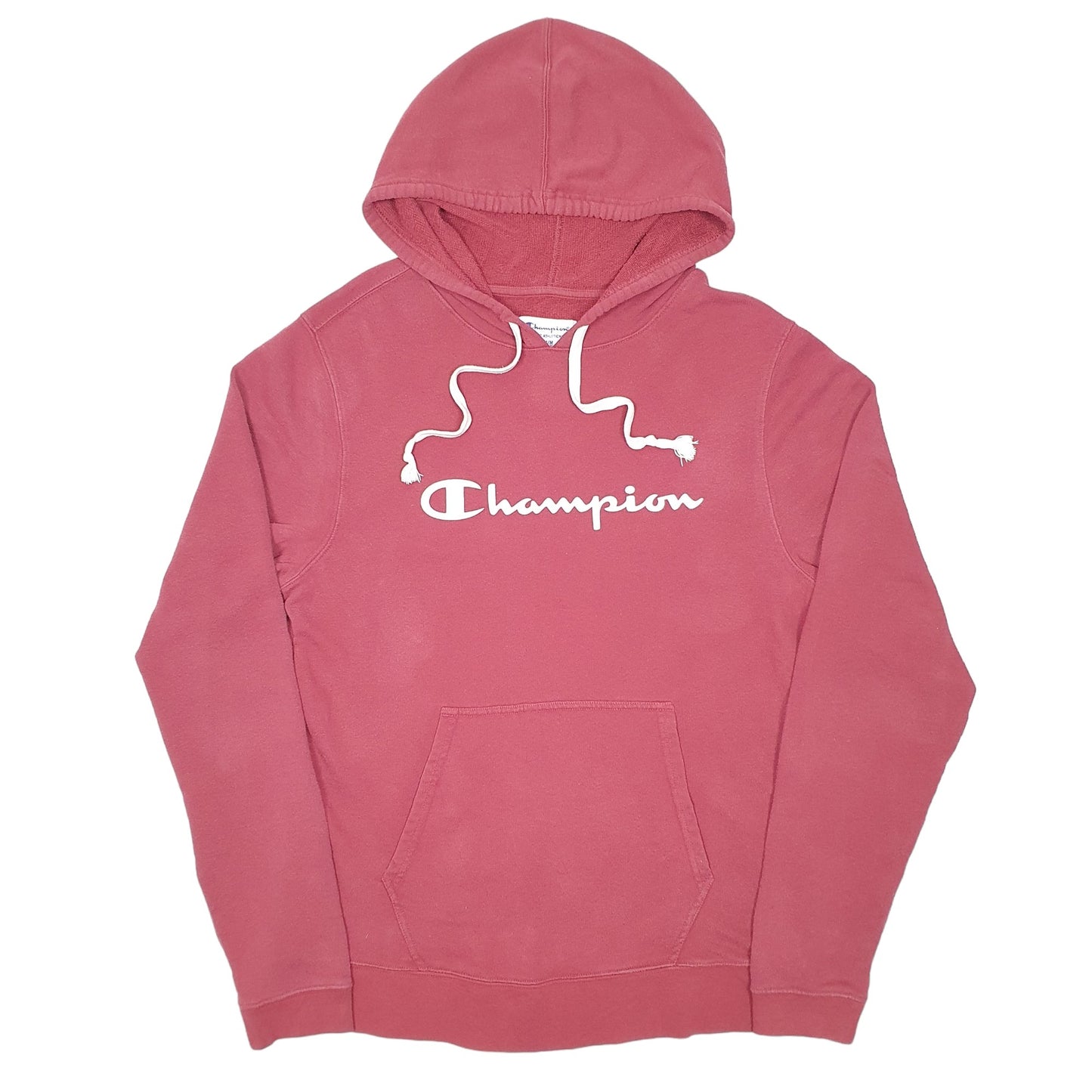 Womens Burgundy Champion Spellout Hoodie Jumper