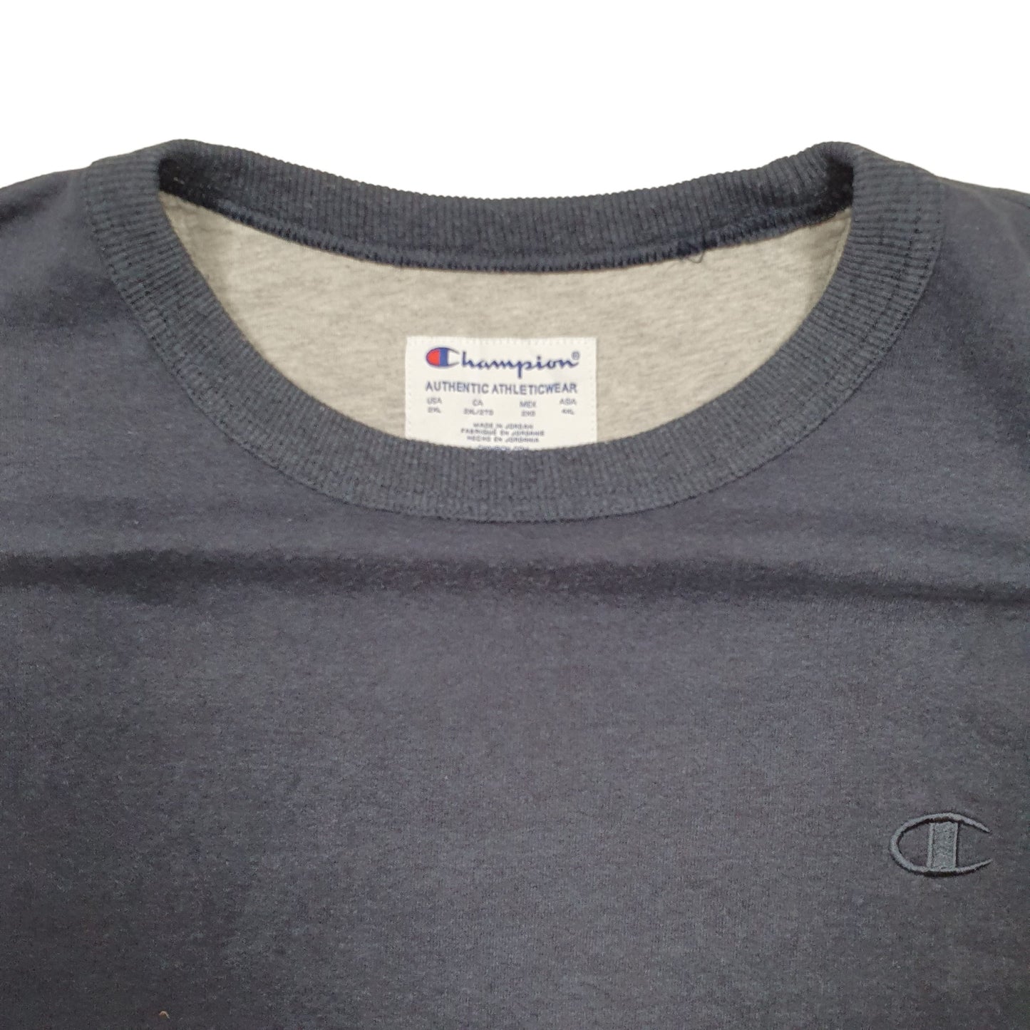 Mens Grey Champion  Crewneck Jumper