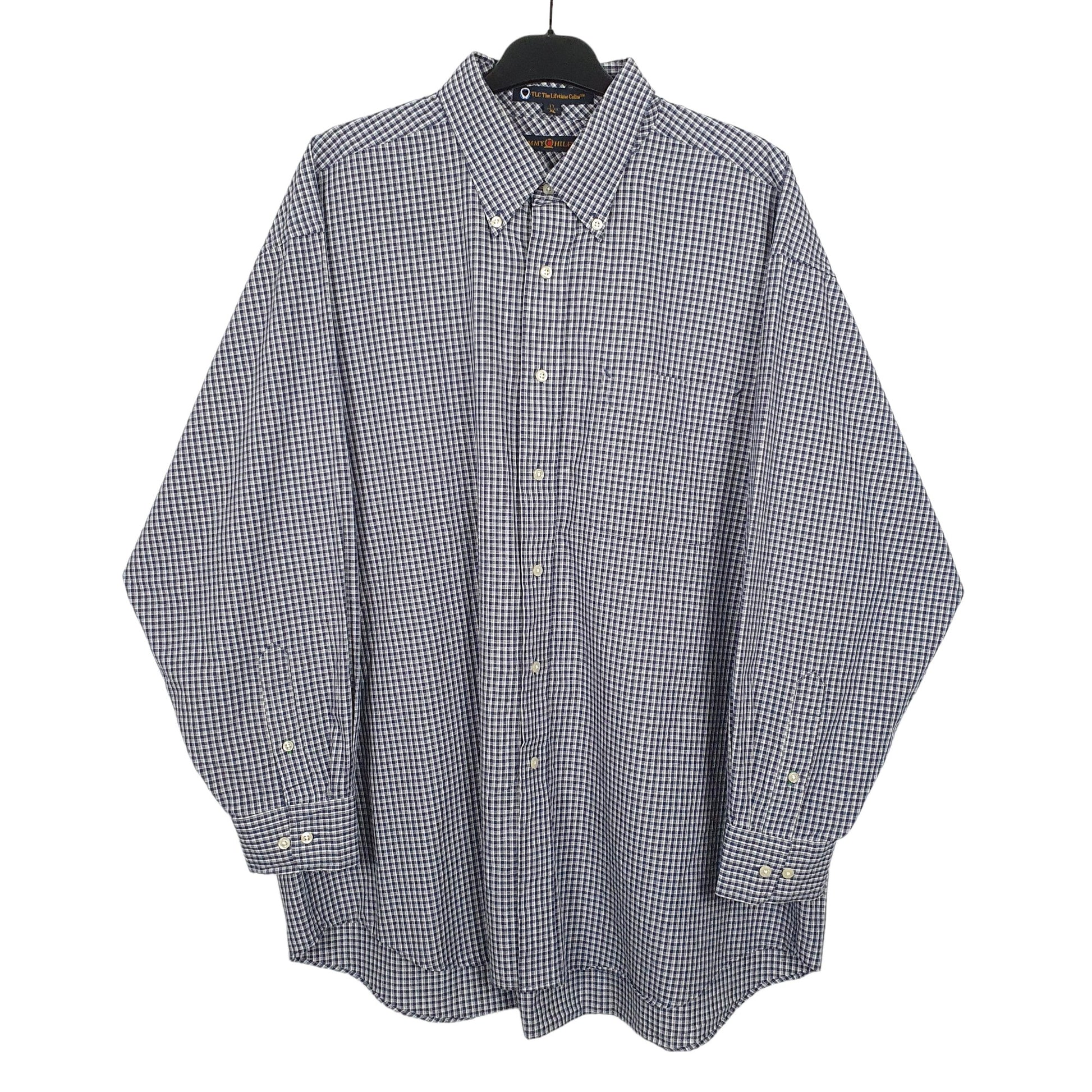 Tommy Hilfiger Long Sleeve Regular Fit Check Shirt Blue