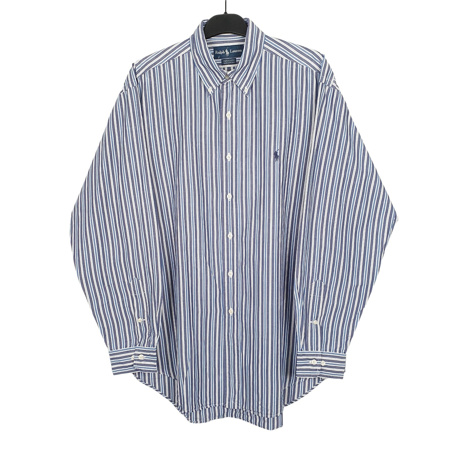 Ralph Lauren Long Sleeve Yarmouth Fit Pinstripe Shirt Blue