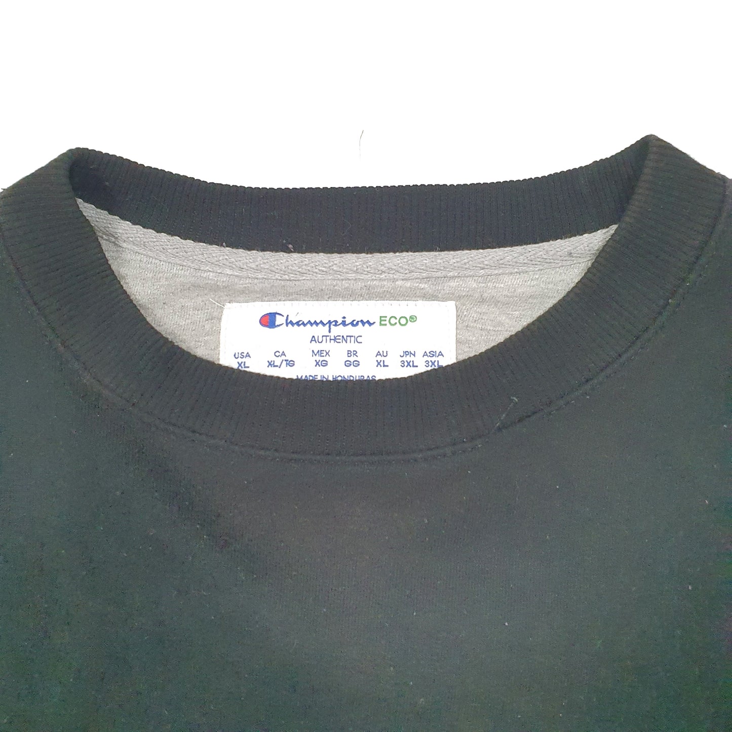 Mens Black Champion  Crewneck Jumper