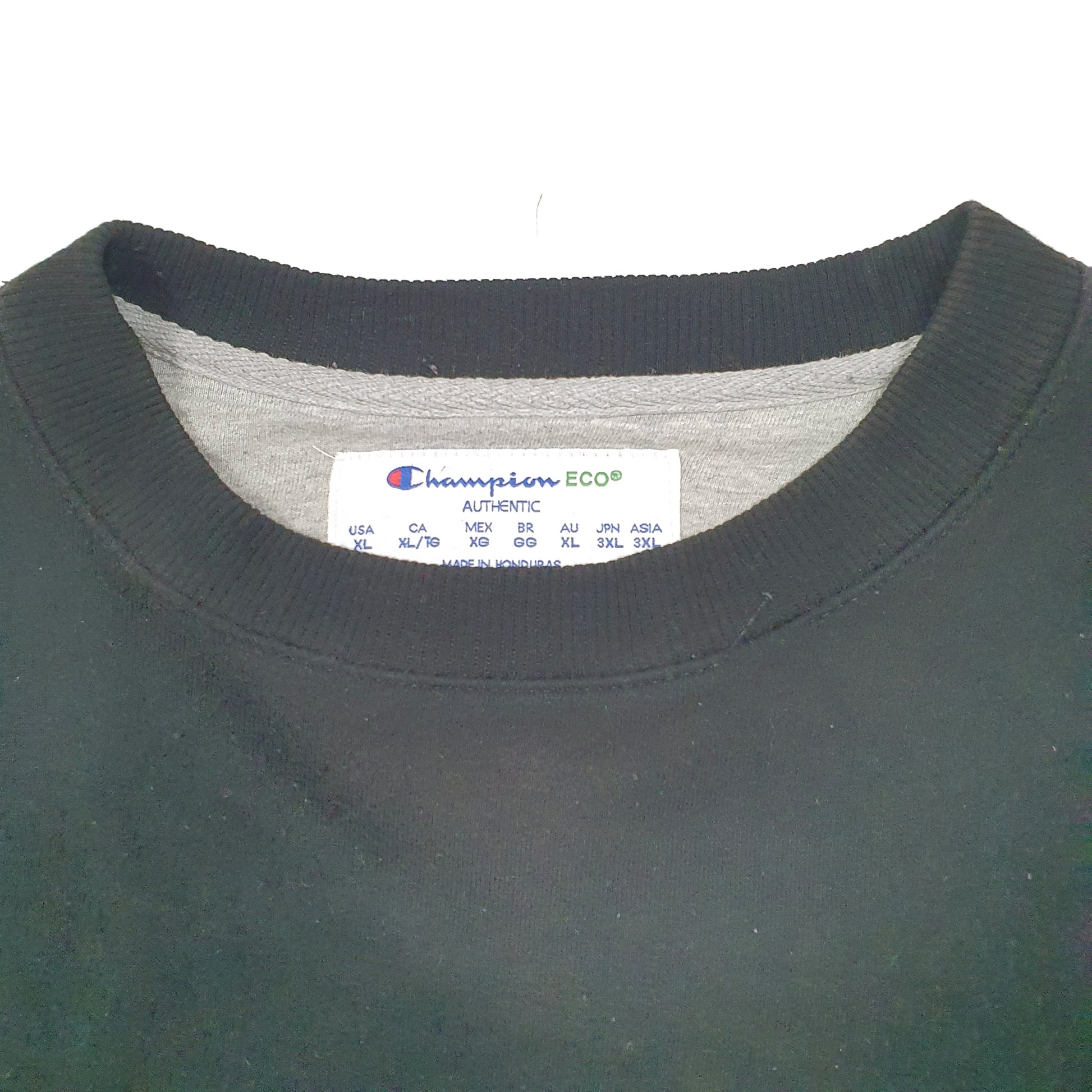 Mens Black Champion  Crewneck Jumper
