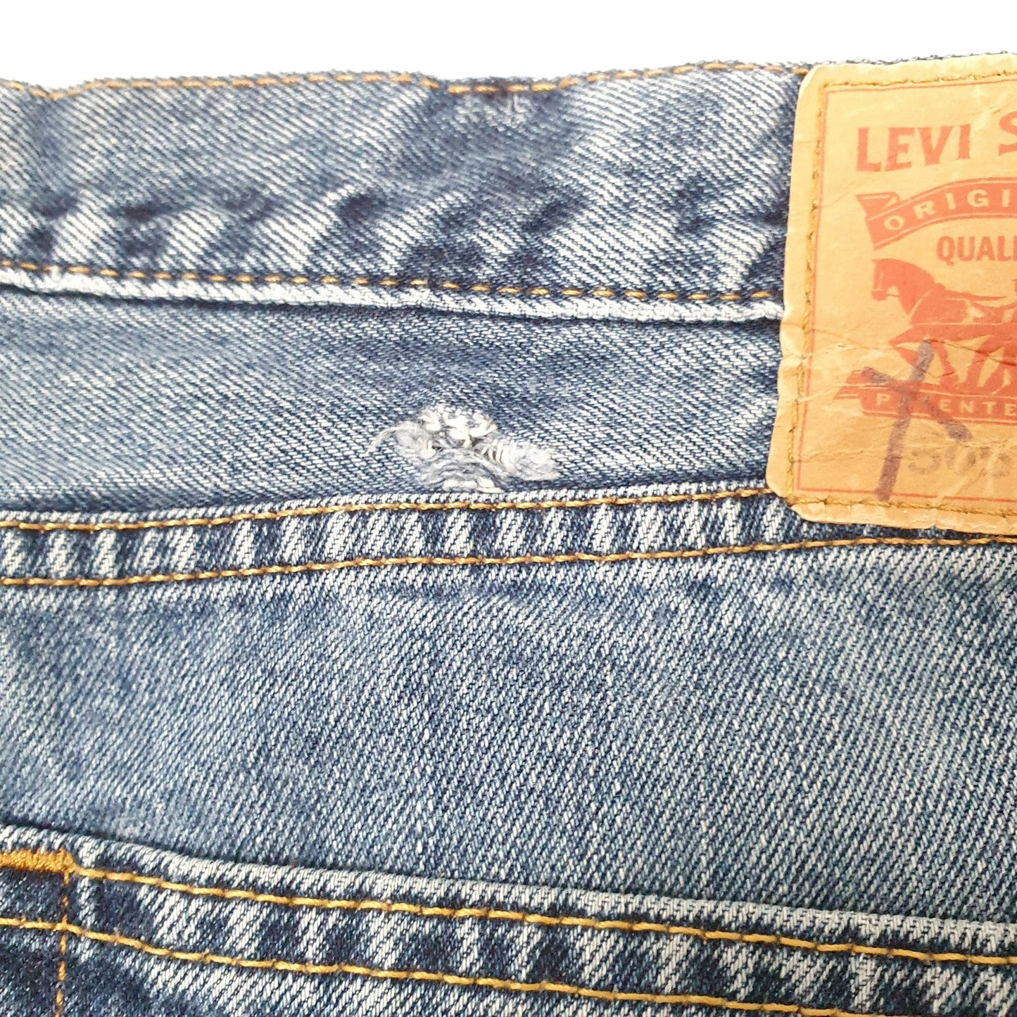 Levis 505 Regular Fit Jeans W42 L32 Blue