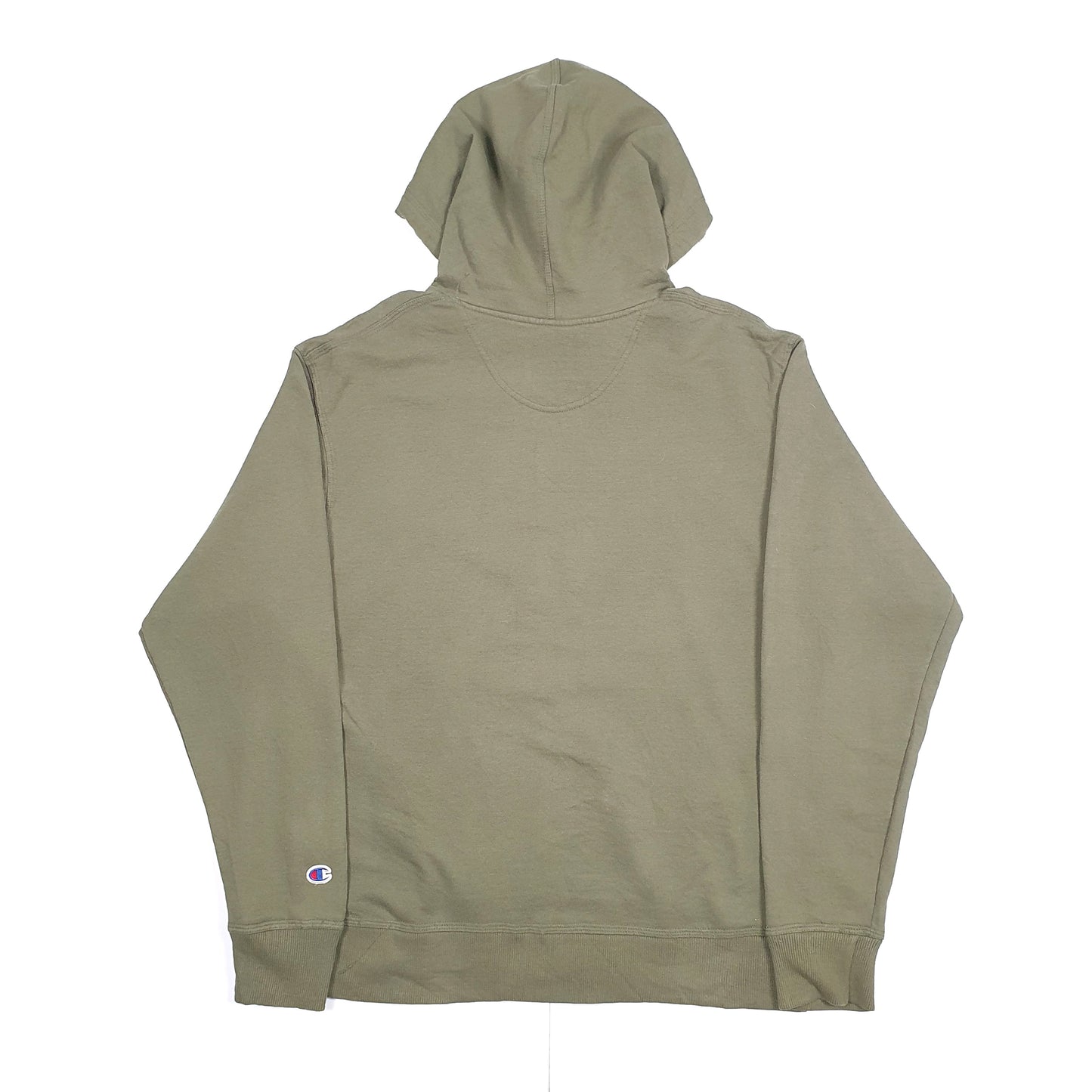 Champion Spellout Hoodie M Green