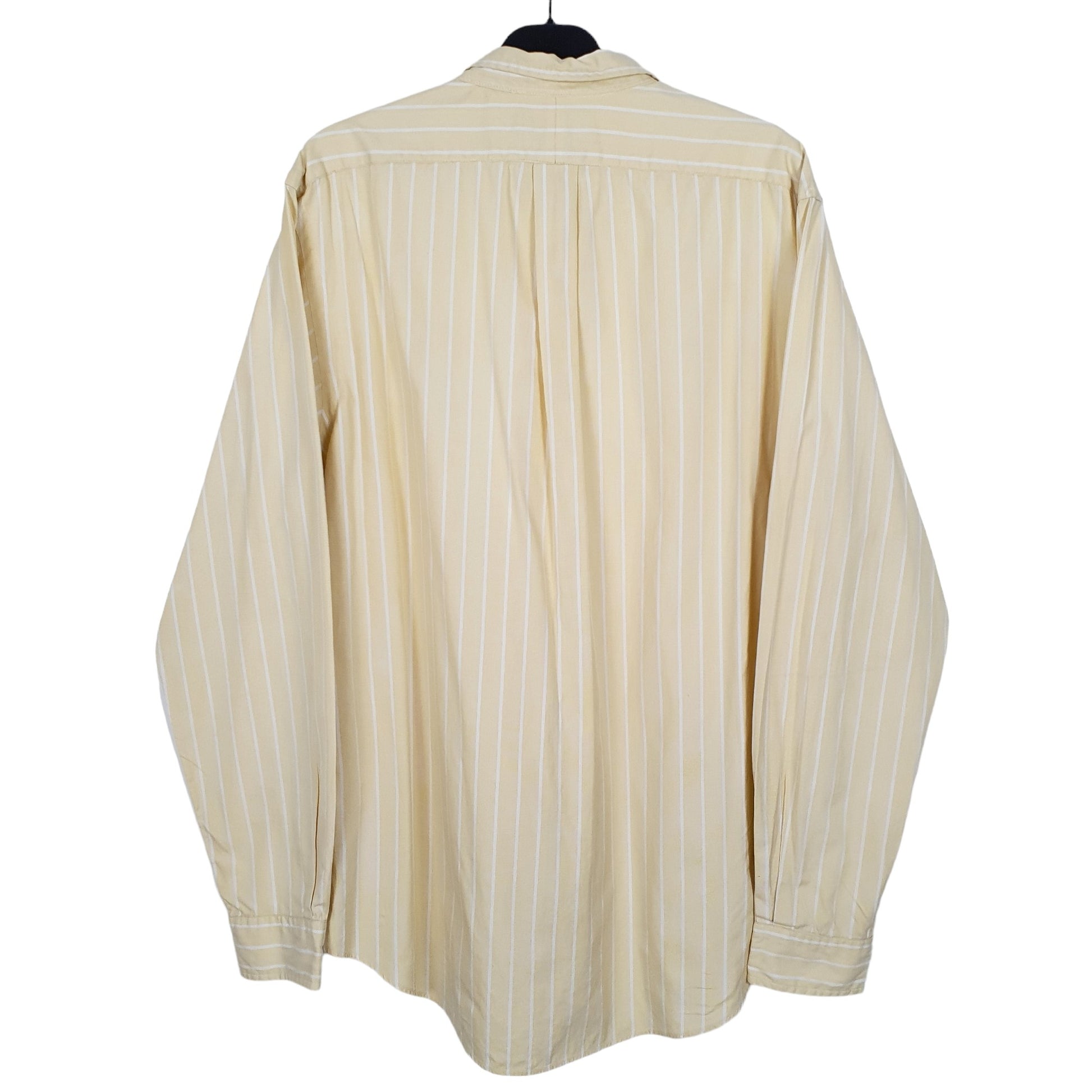 Ralph Lauren Long Sleeve Custom Fit Pinstripe Shirt Yellow