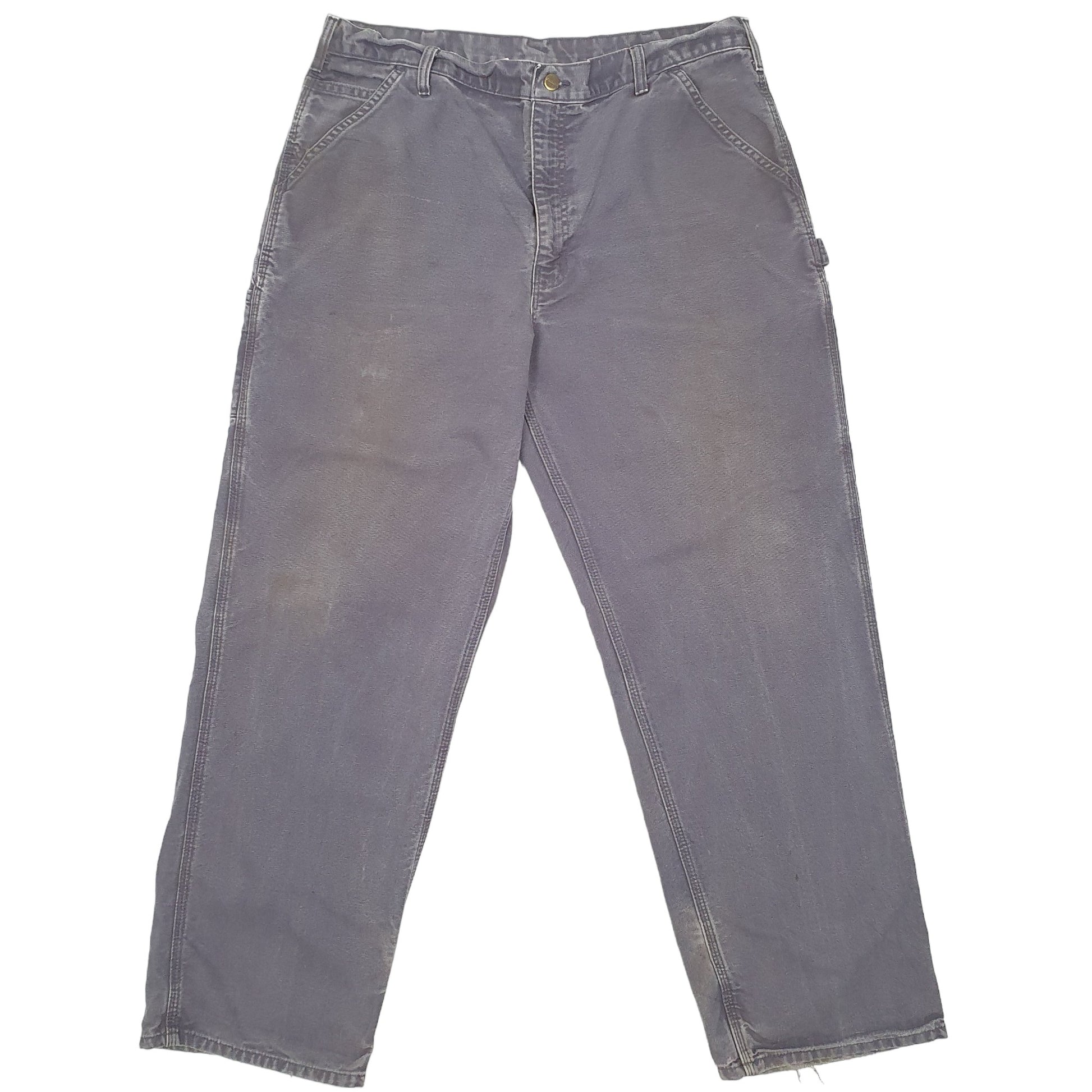 Mens Navy Carhartt Work Wear Carpenter Trousers