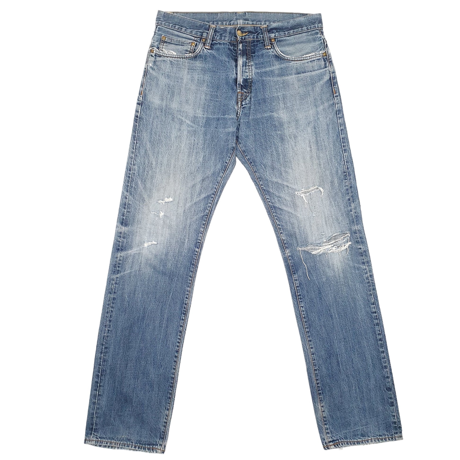 Mens Blue Carhartt WIP Straight Klondike Pant Casual JeansW33 L34