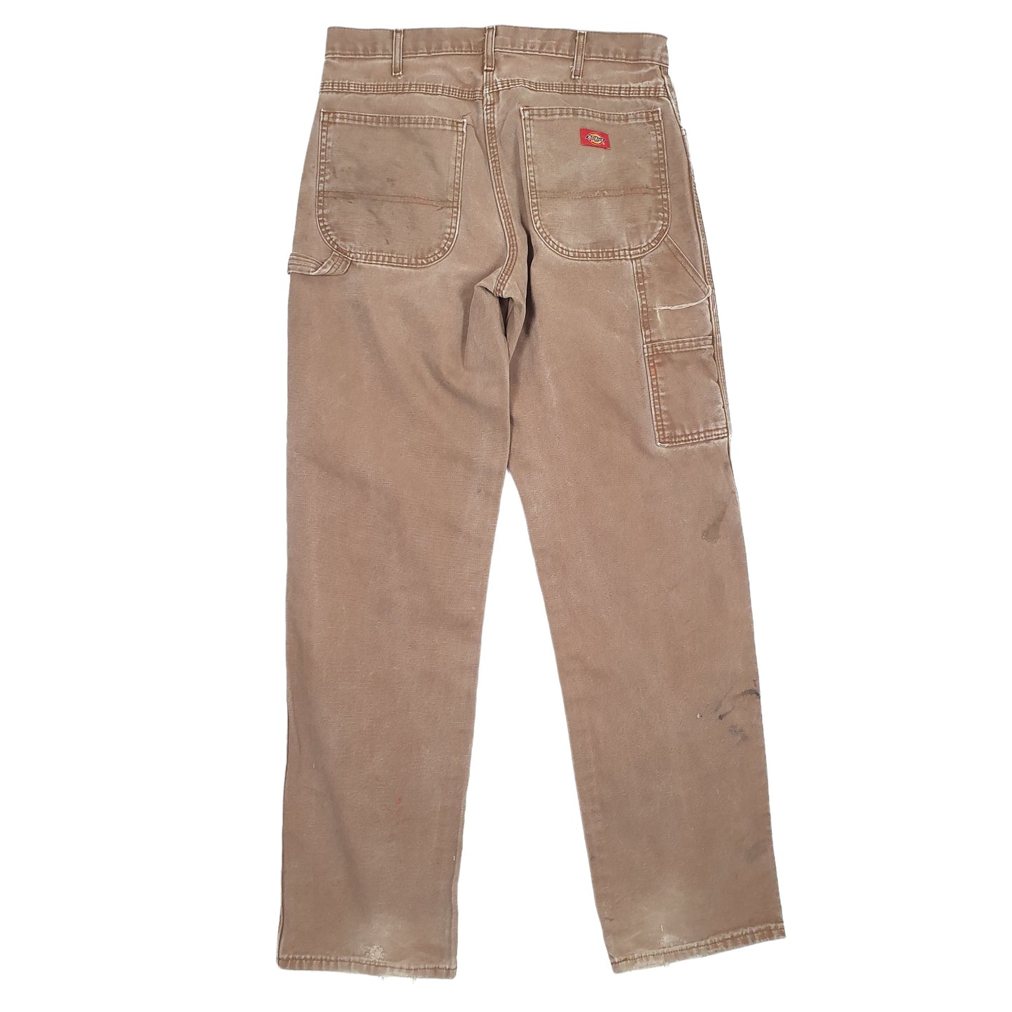 Mens Dickies Brown Carpenter Trousers W32 L34 Brown