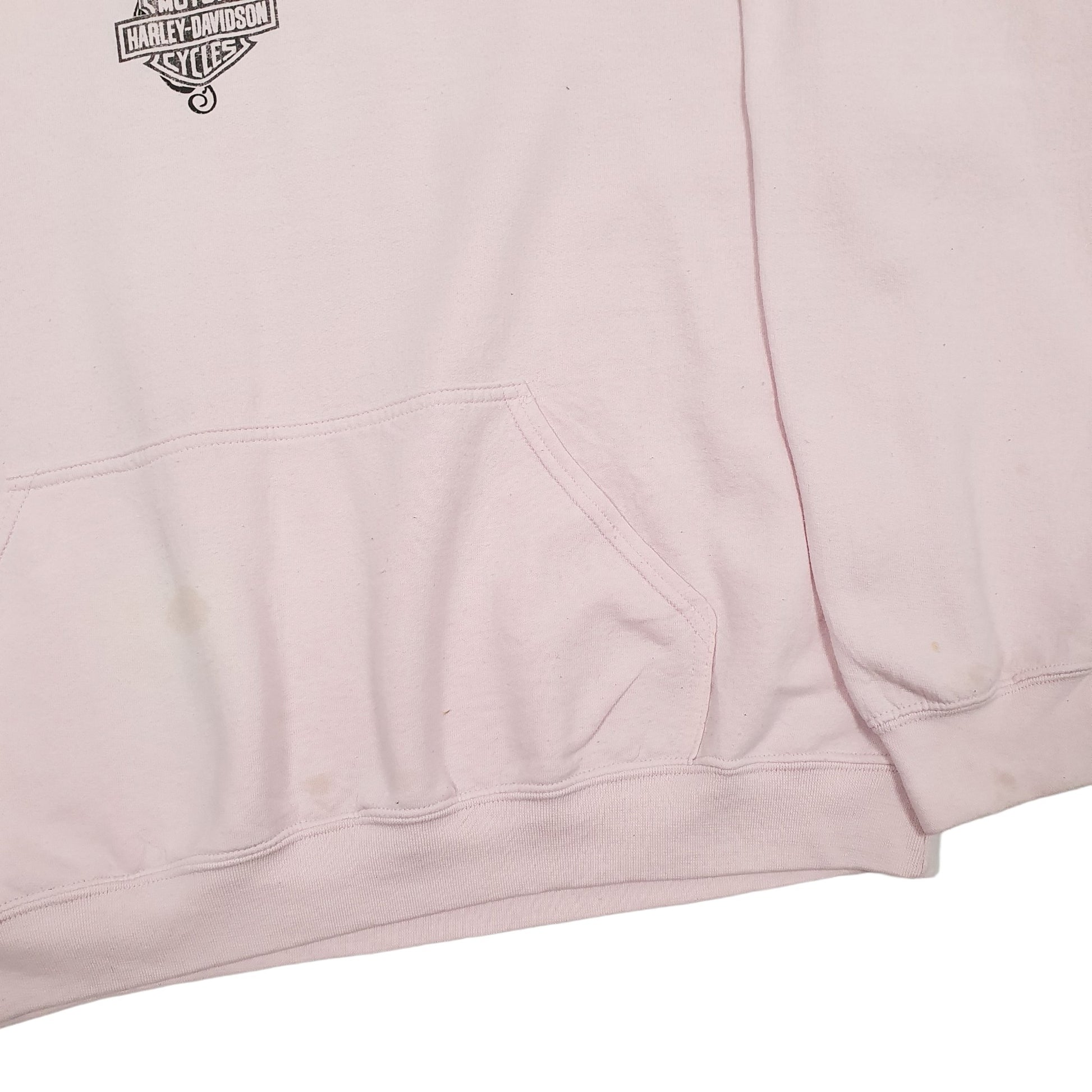 Mens Pink Harley Davidson  Hoodie Jumper