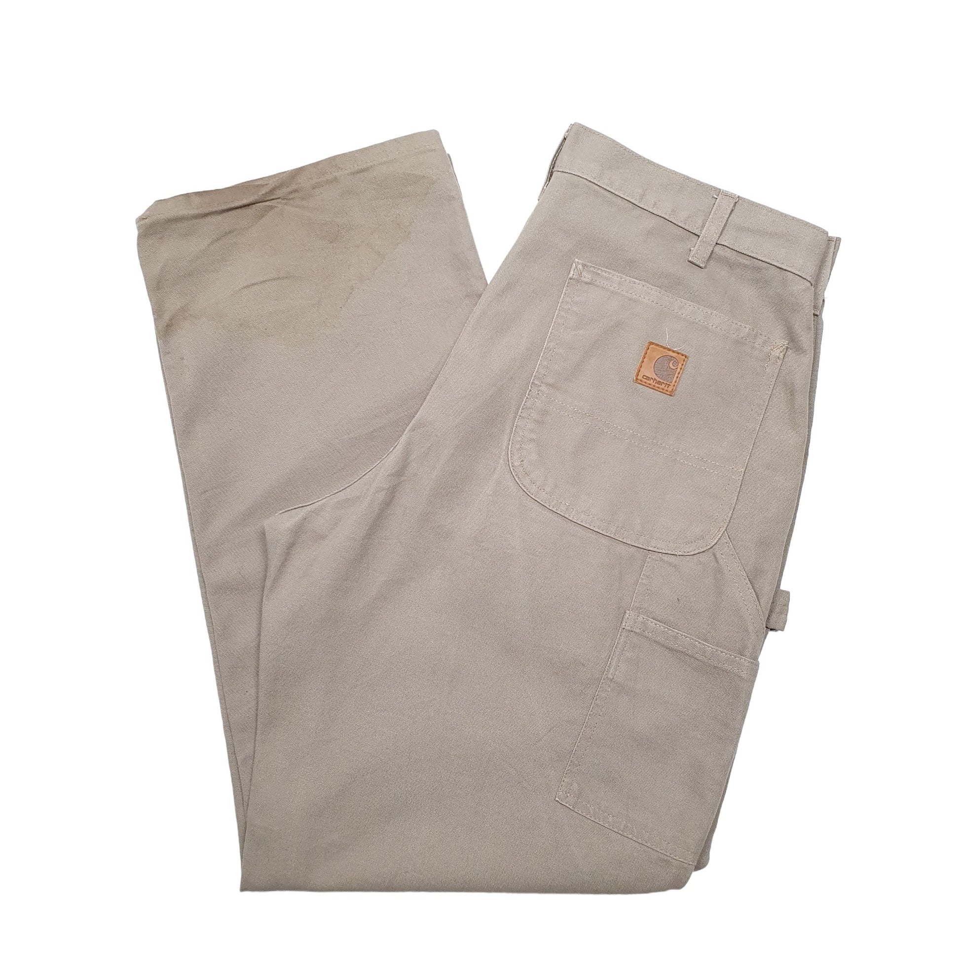 Mens Khaki Carhartt  Carpenter Trousers