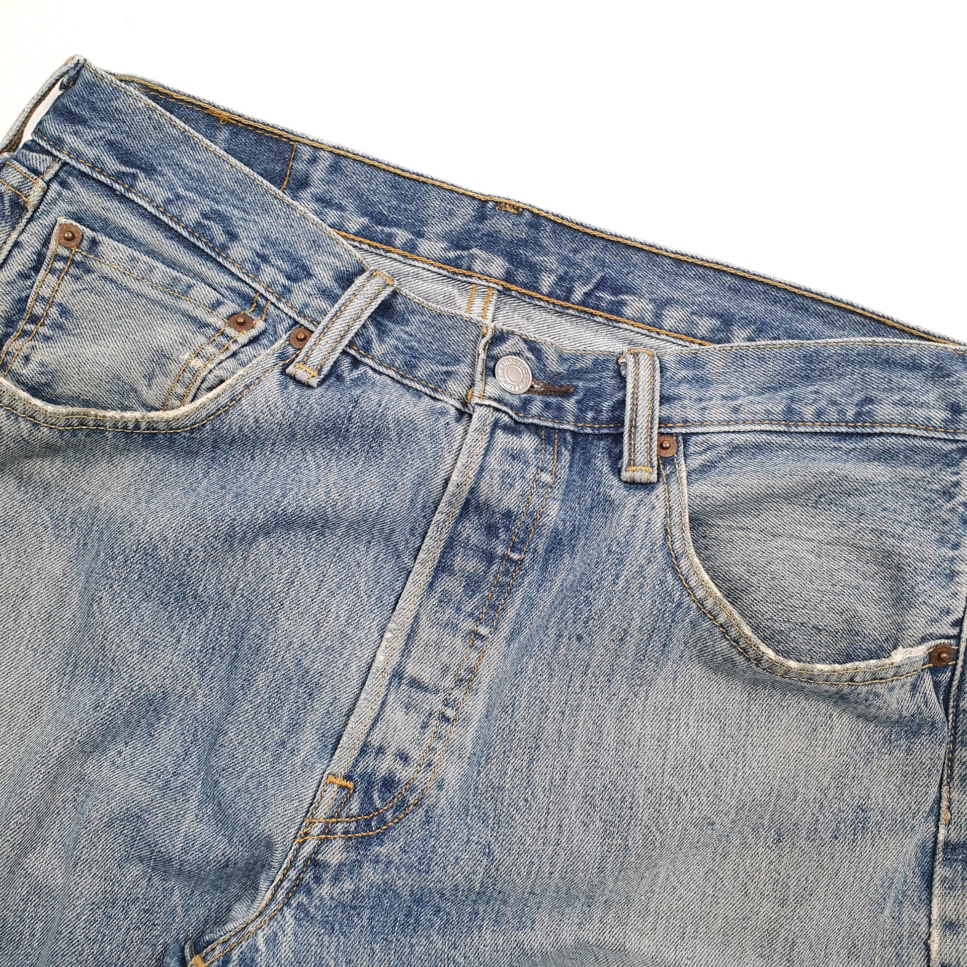 Levis 501 Regular Fit 1990's Jeans W32 L32 Blue