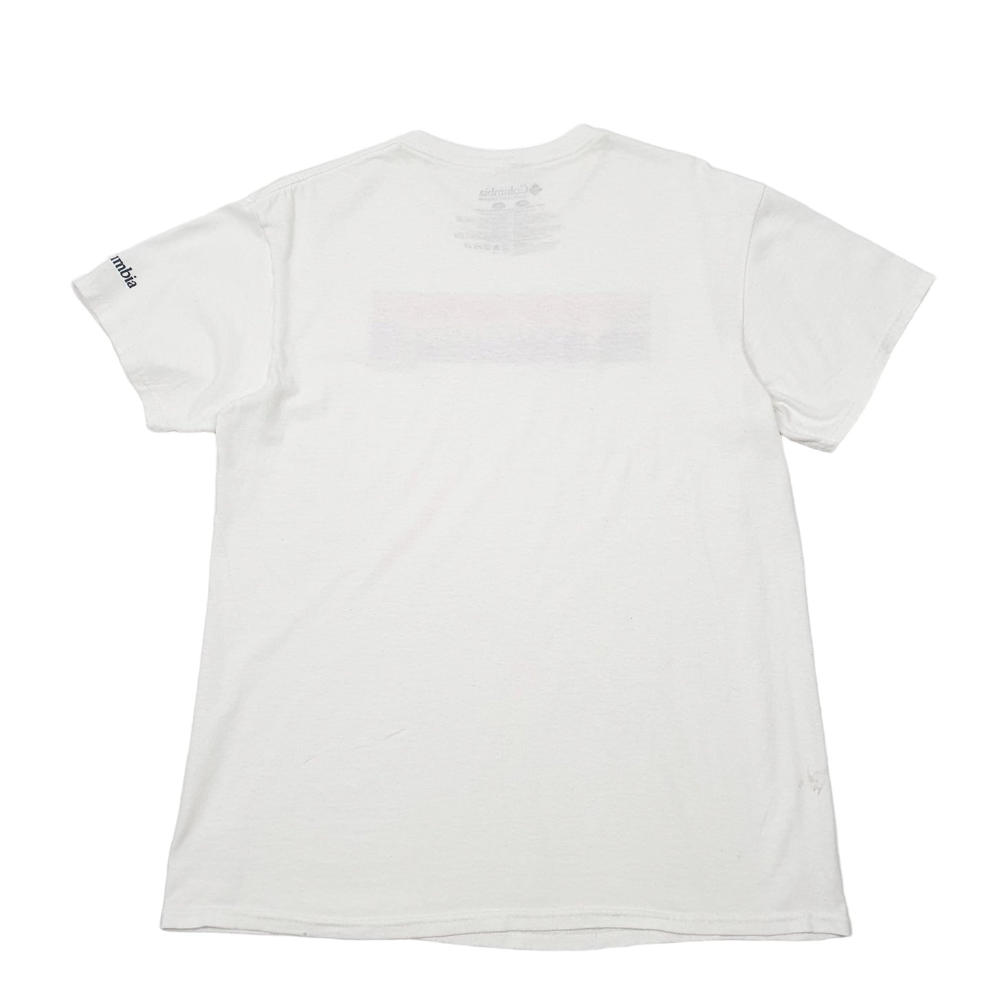 Mens White Columbia Sportswear  Short Sleeve T Shirt