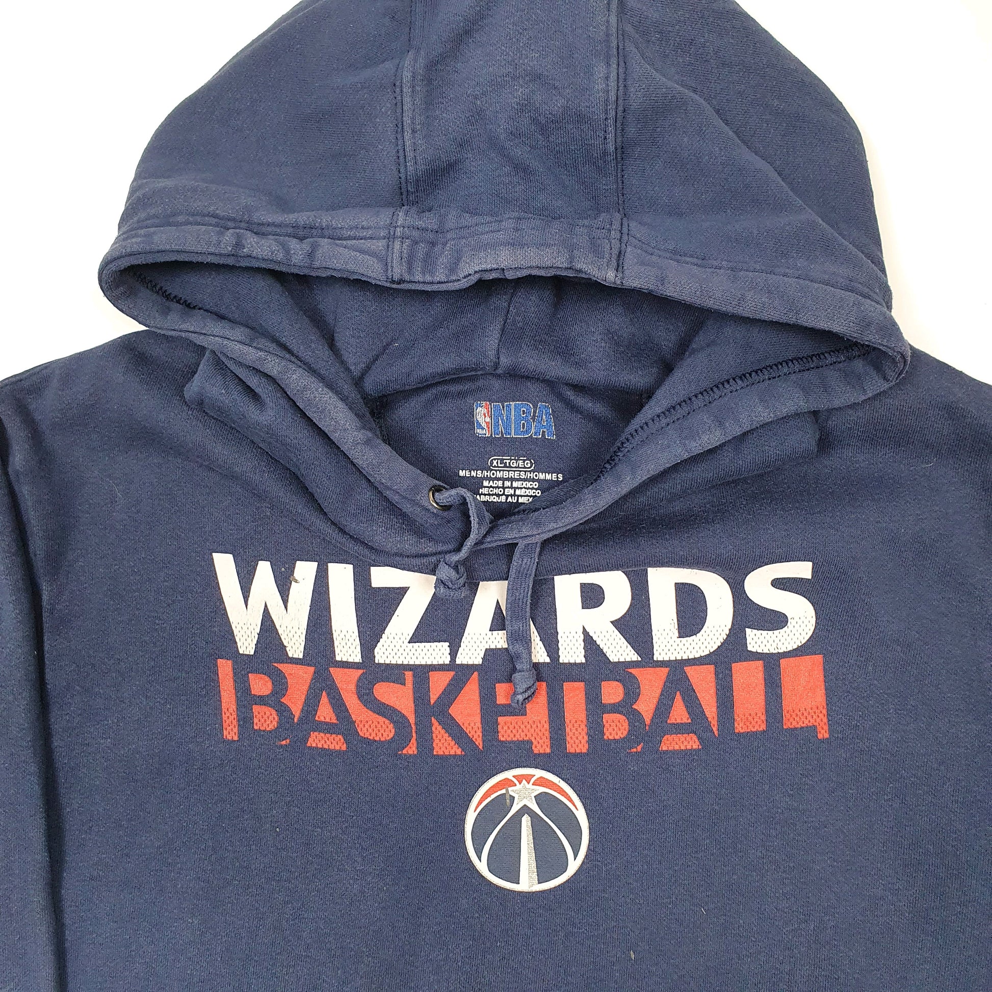Mens Navy NBA Washington Wizards Basketball USA Hoodie Jumper