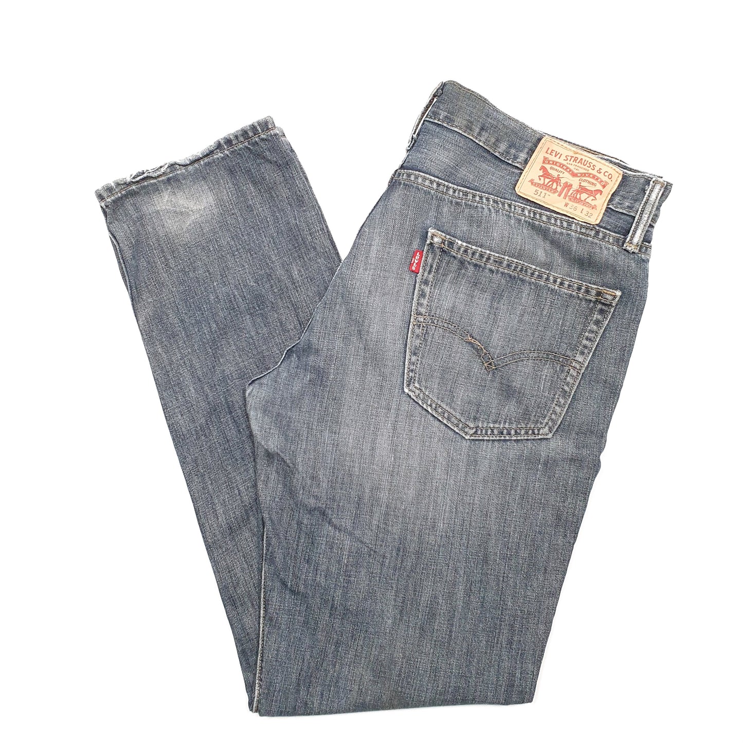 Levis 511 Slim Fit Jeans W36 L32 Grey