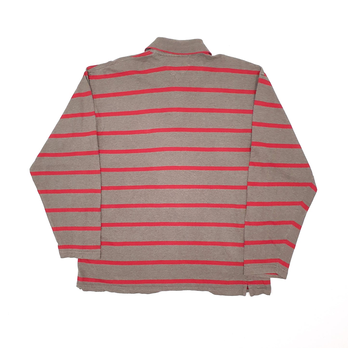 Mens Grey Tommy Hilfiger  Long Sleeve Polo Shirt