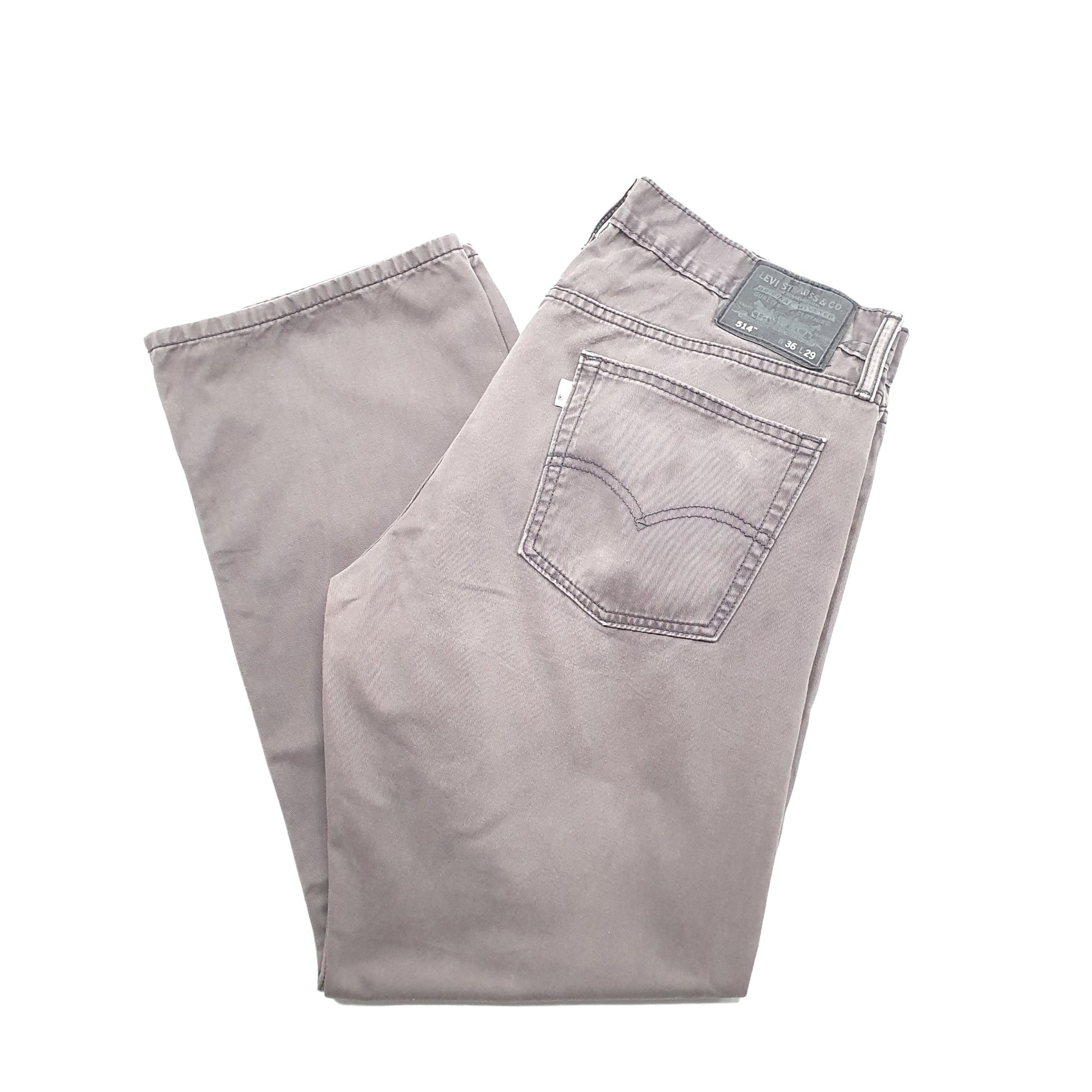 Levis 514 Straight Fit Jeans W36 L29 Grey
