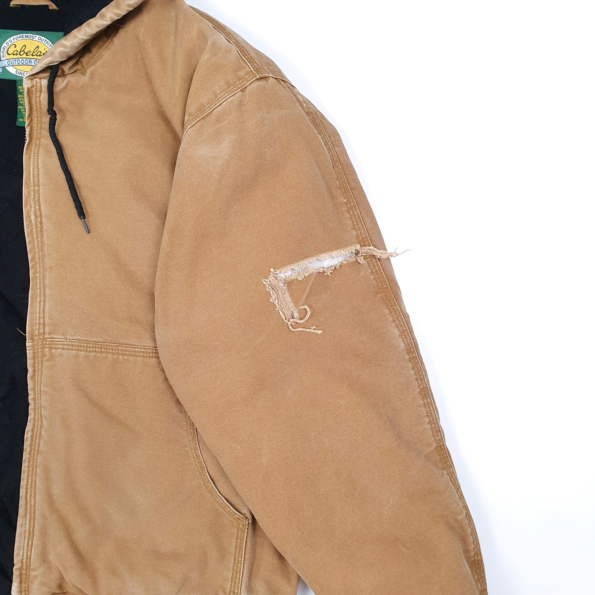 Mens Duck Cabellas Hoodie Workwear Jacket Coat