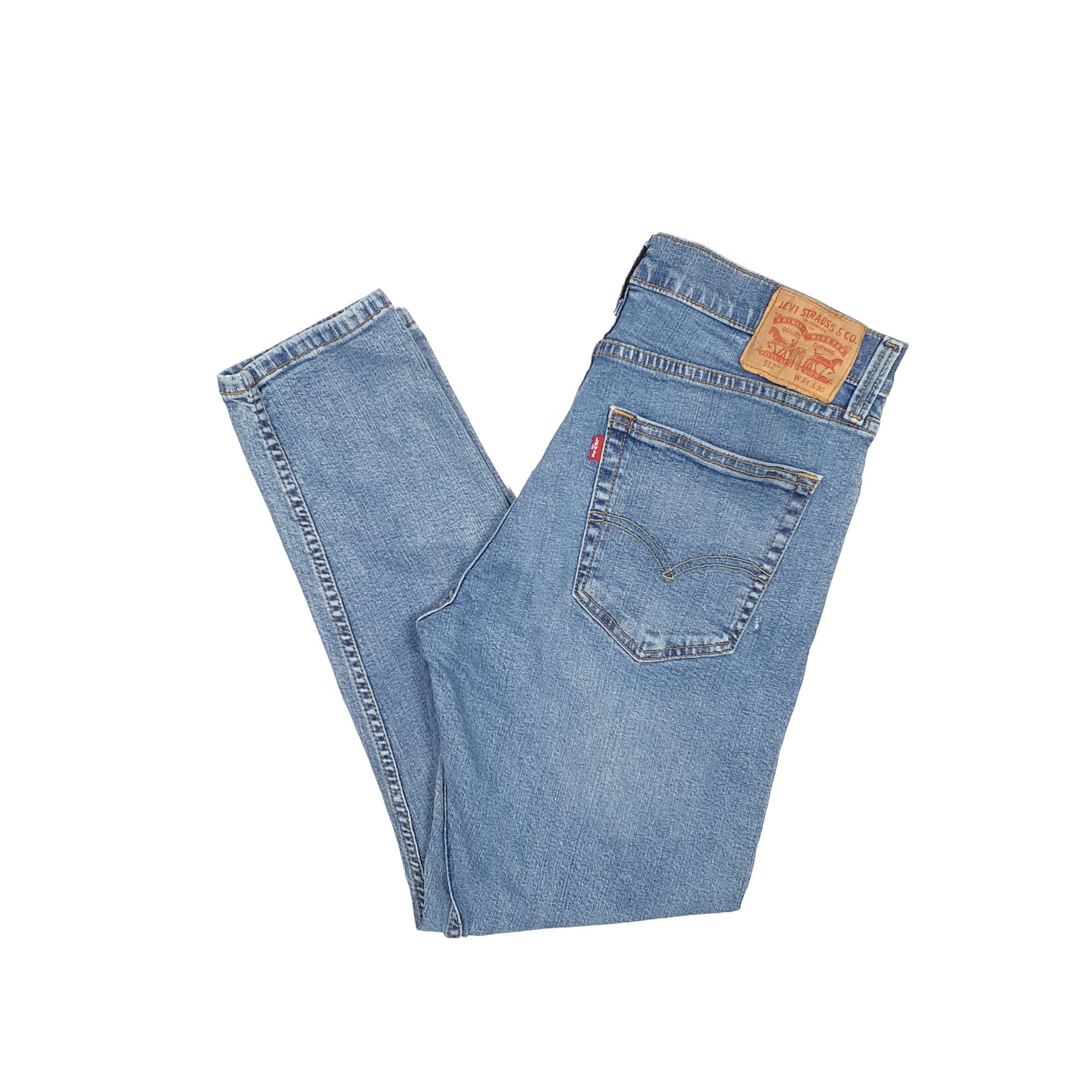 Levis 512 Slim Fit Jeans W34 L27 Blue