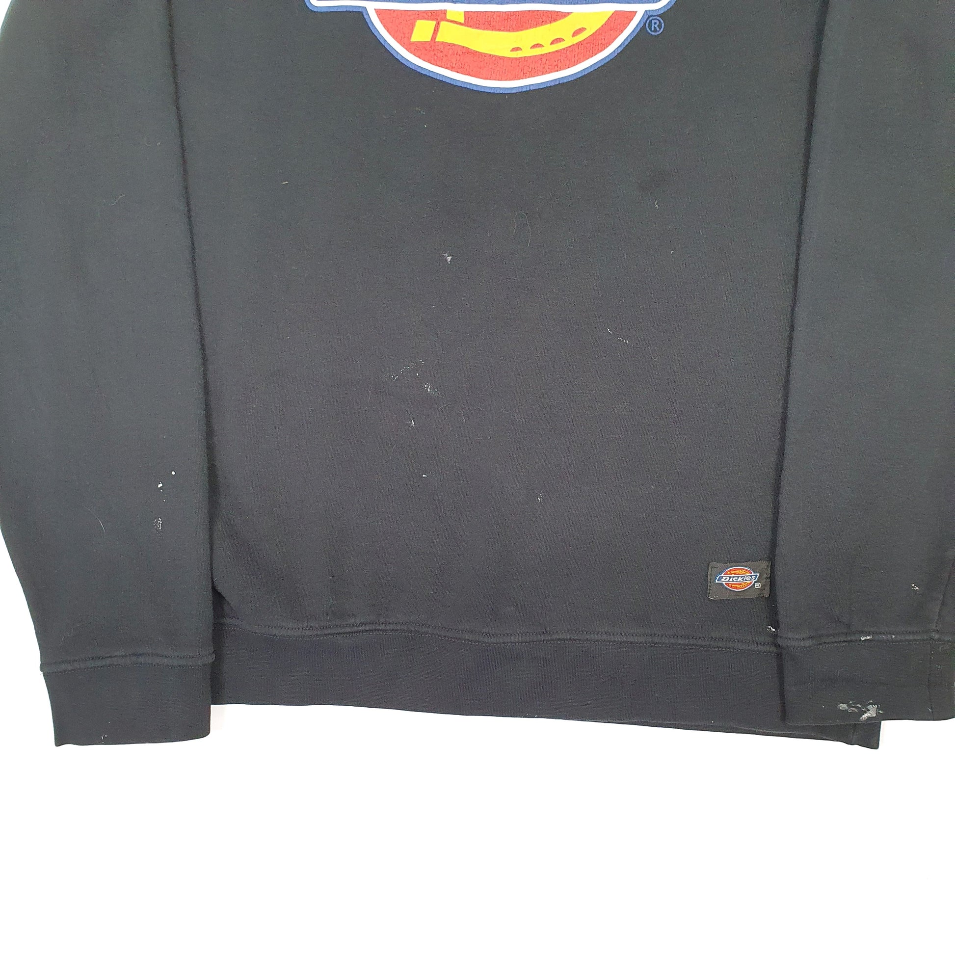 Mens Black Dickies Spellout Crewneck Jumper