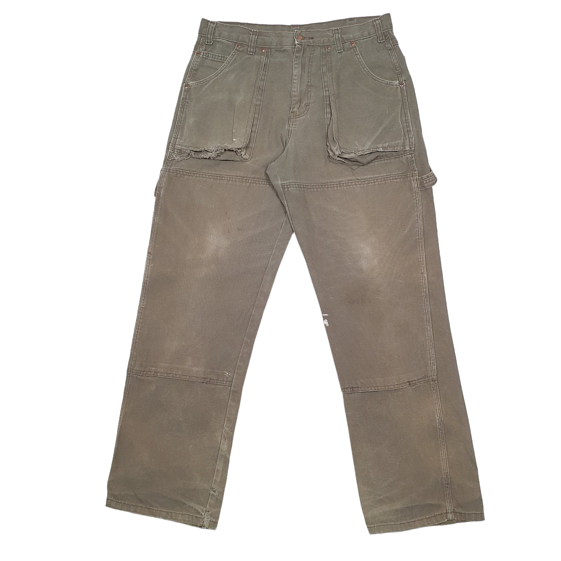 Mens Khaki Dickies  Carpenter Trousers