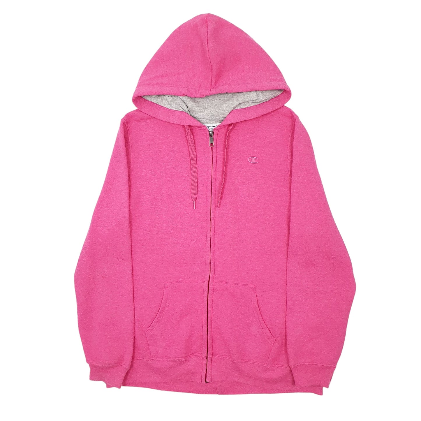 Womens Pink Champion Hoodie Full Zip Jumper
