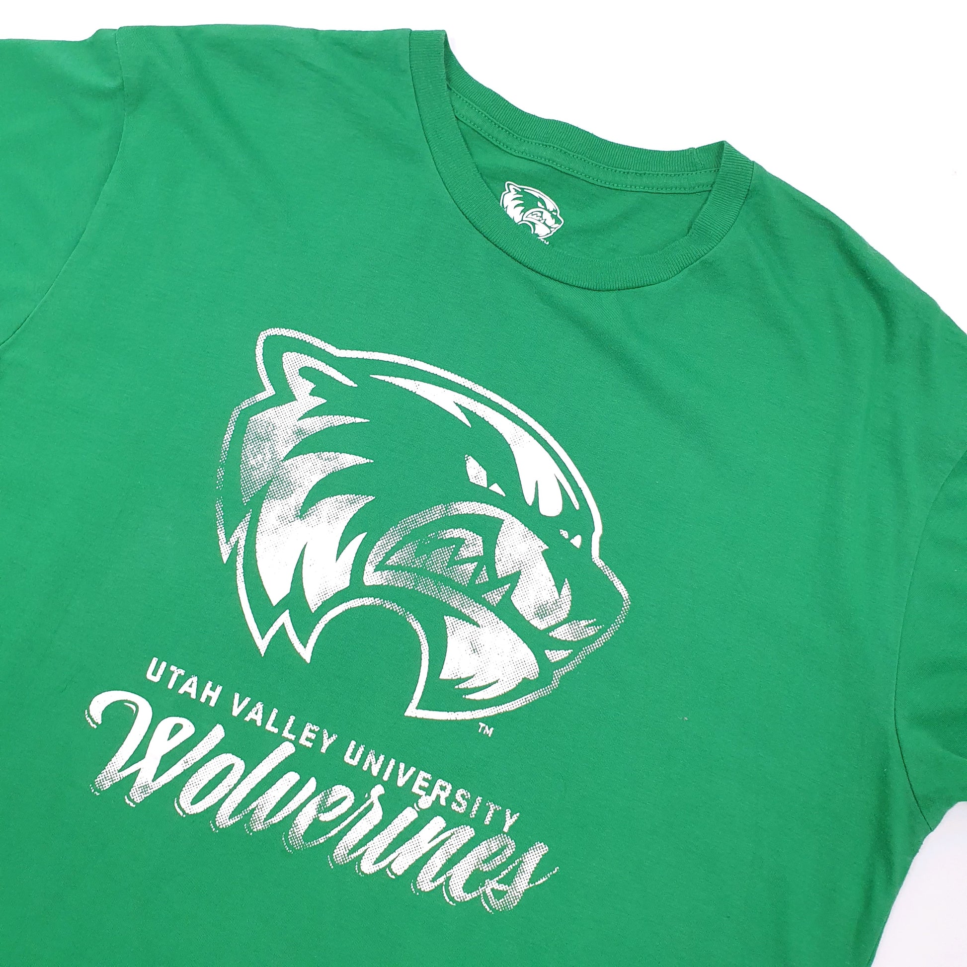 Edu USA Utah University Wolverlines Short Sleeve T Shirt Green