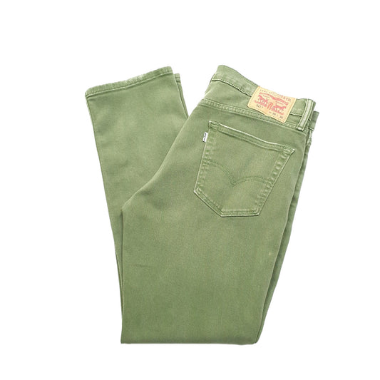 Levis 511 Slim Fit Jeans W36 L30 Green