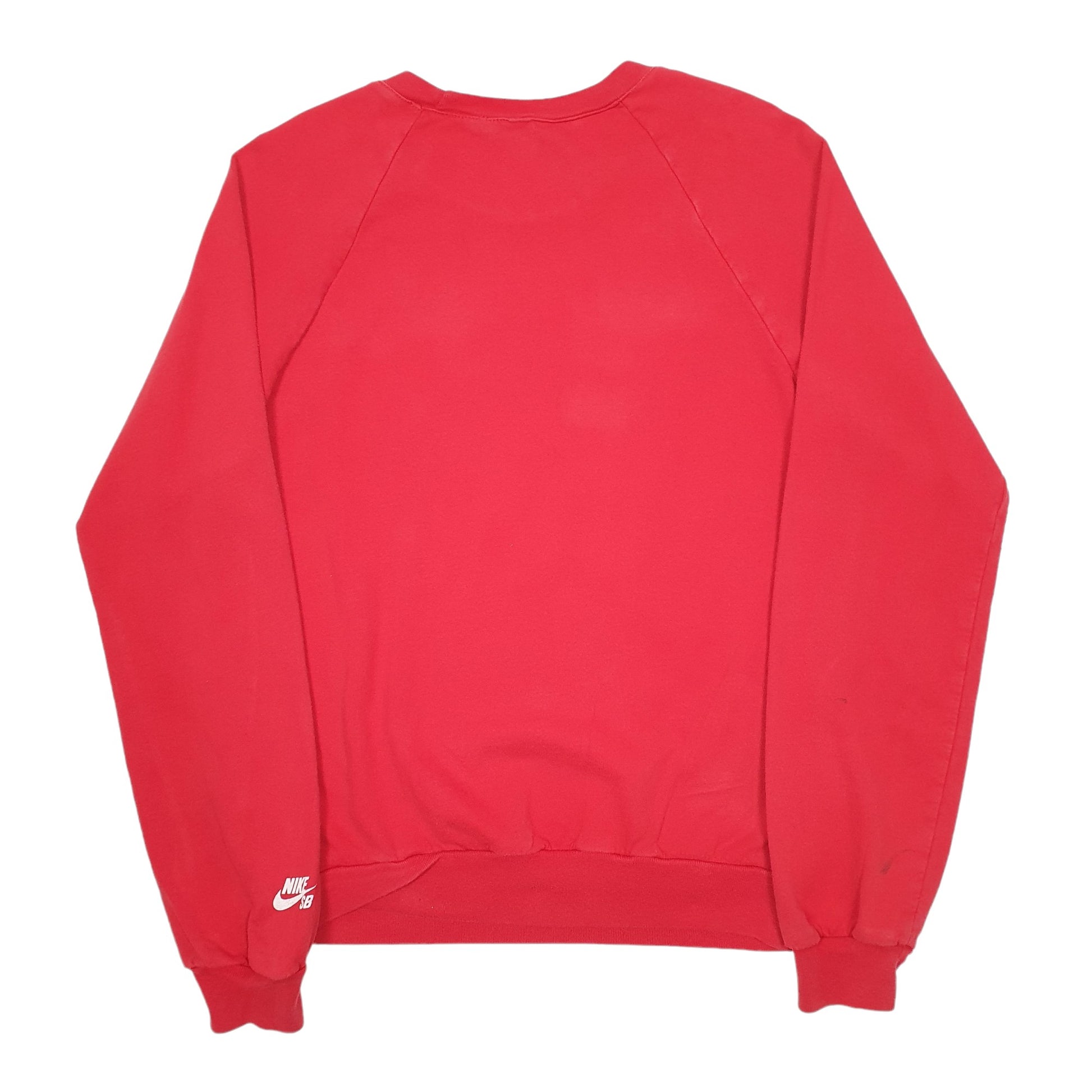 Mens Red Nike Spellout Crewneck Jumper