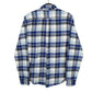 Merona Flannel Shacket Long Sleeve Regular Fit Check Shirt Blue
