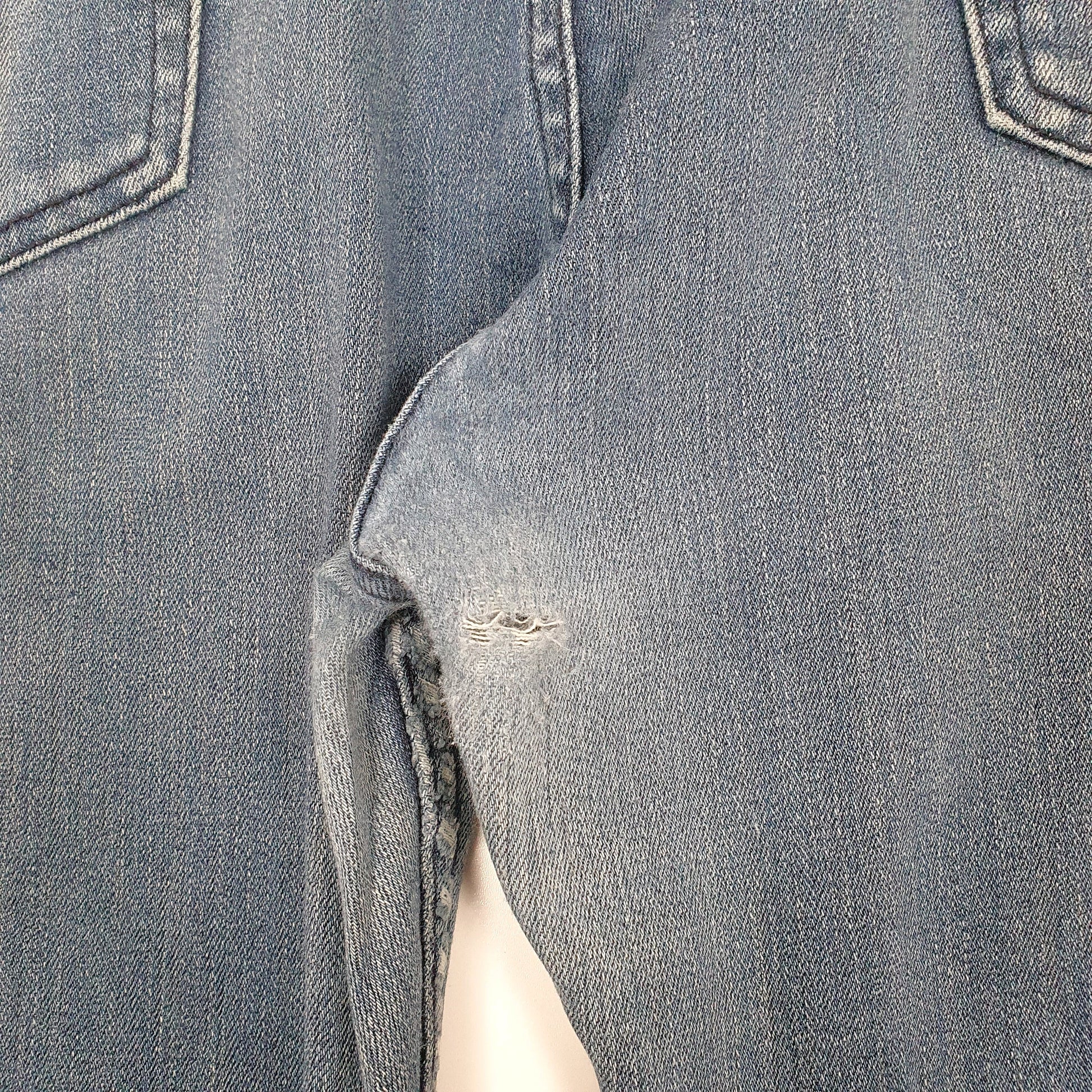 Levis 502 Regular Fit Tapered Repair Needed Jeans W38 L27 Blue