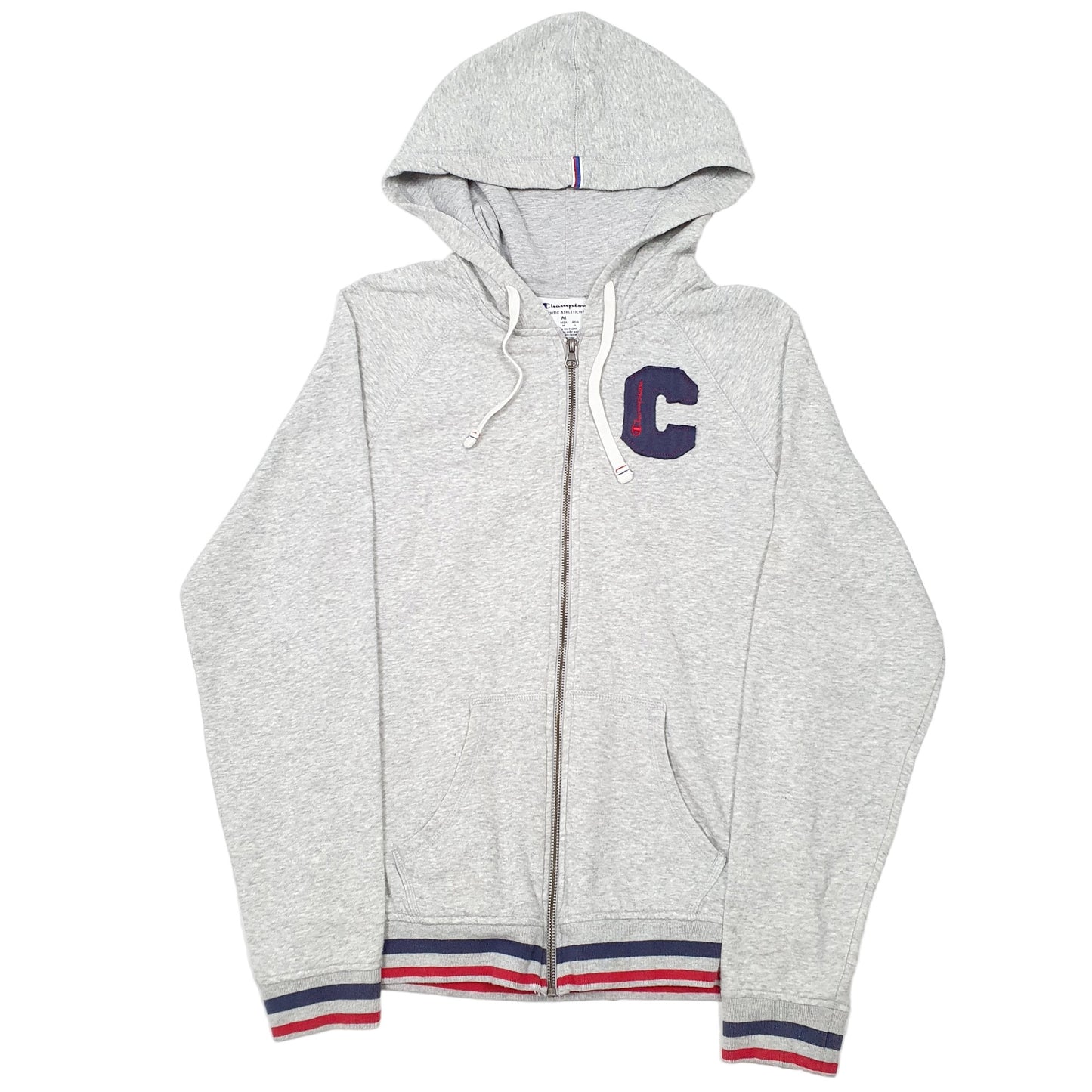 Womens Grey Champion Hoodie Full Zip Jumper