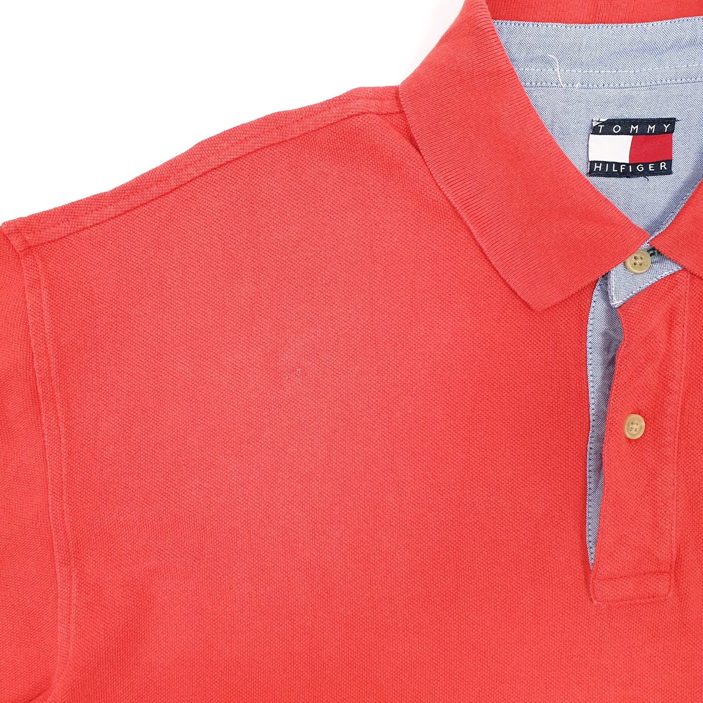 Mens Red Tommy Hilfiger  Short Sleeve Polo Shirt