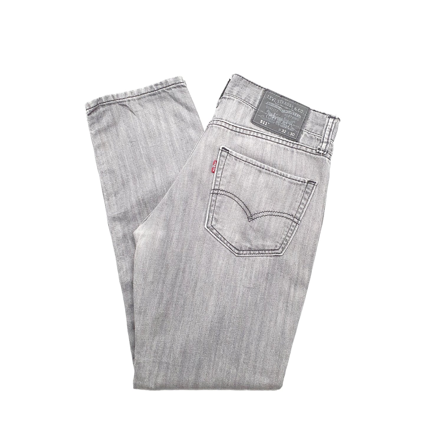 Levis 511 Slim Fit Jeans W32 L28 Grey