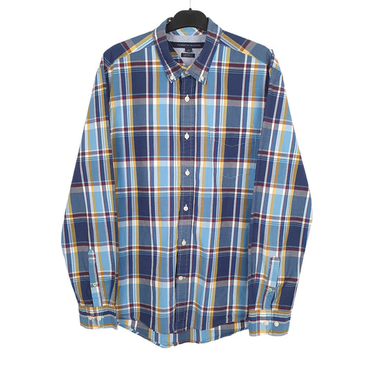 Tommy Hilfiger Long Sleeve Regular Fit Check Shirt Blue