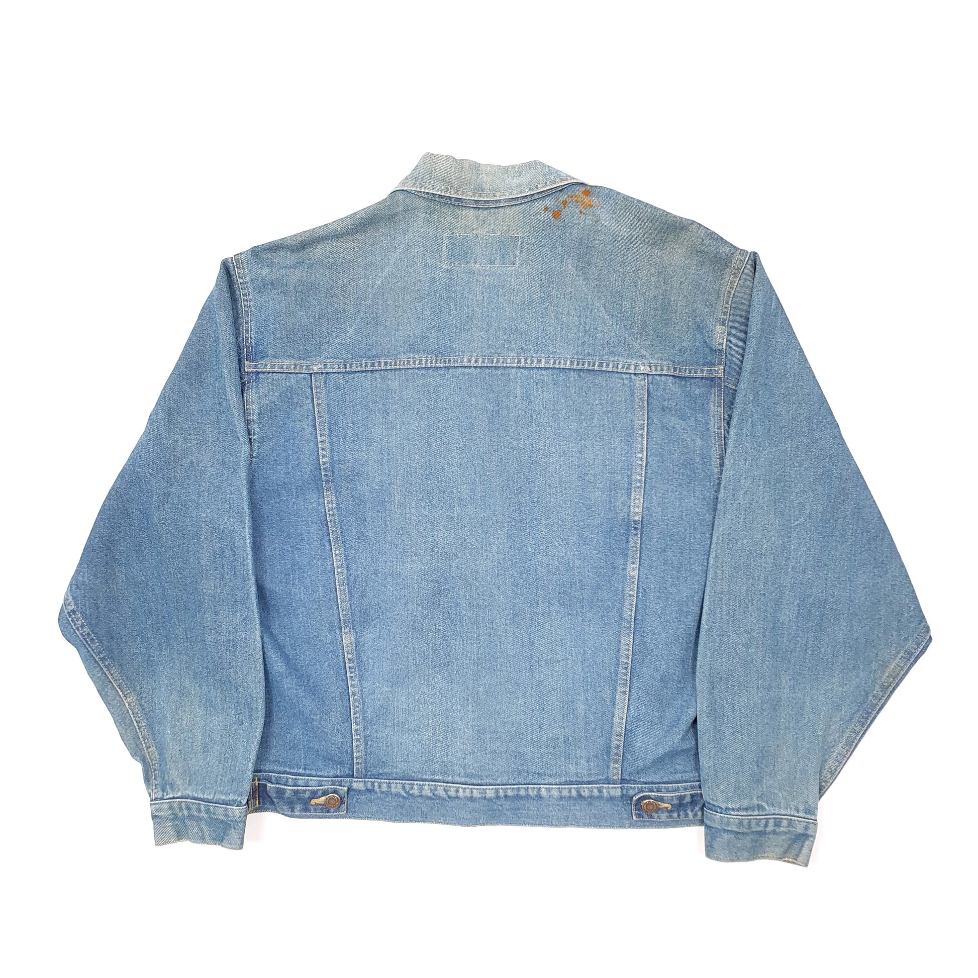 Mens Blue Wrangler Hero Trucker Type 3 Denim Jacket Coat