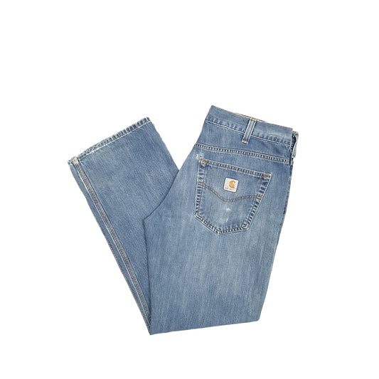 Carhartt Casual Loose Fit Straight Jeans W34 L31 Blue