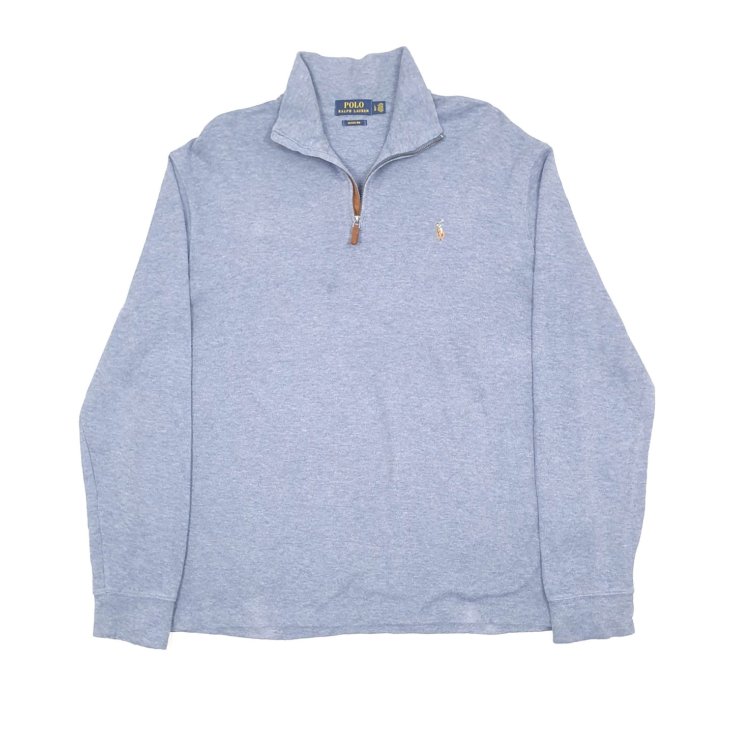 Polo Ralph Lauren Estate Rib Quarter Zip L Blue