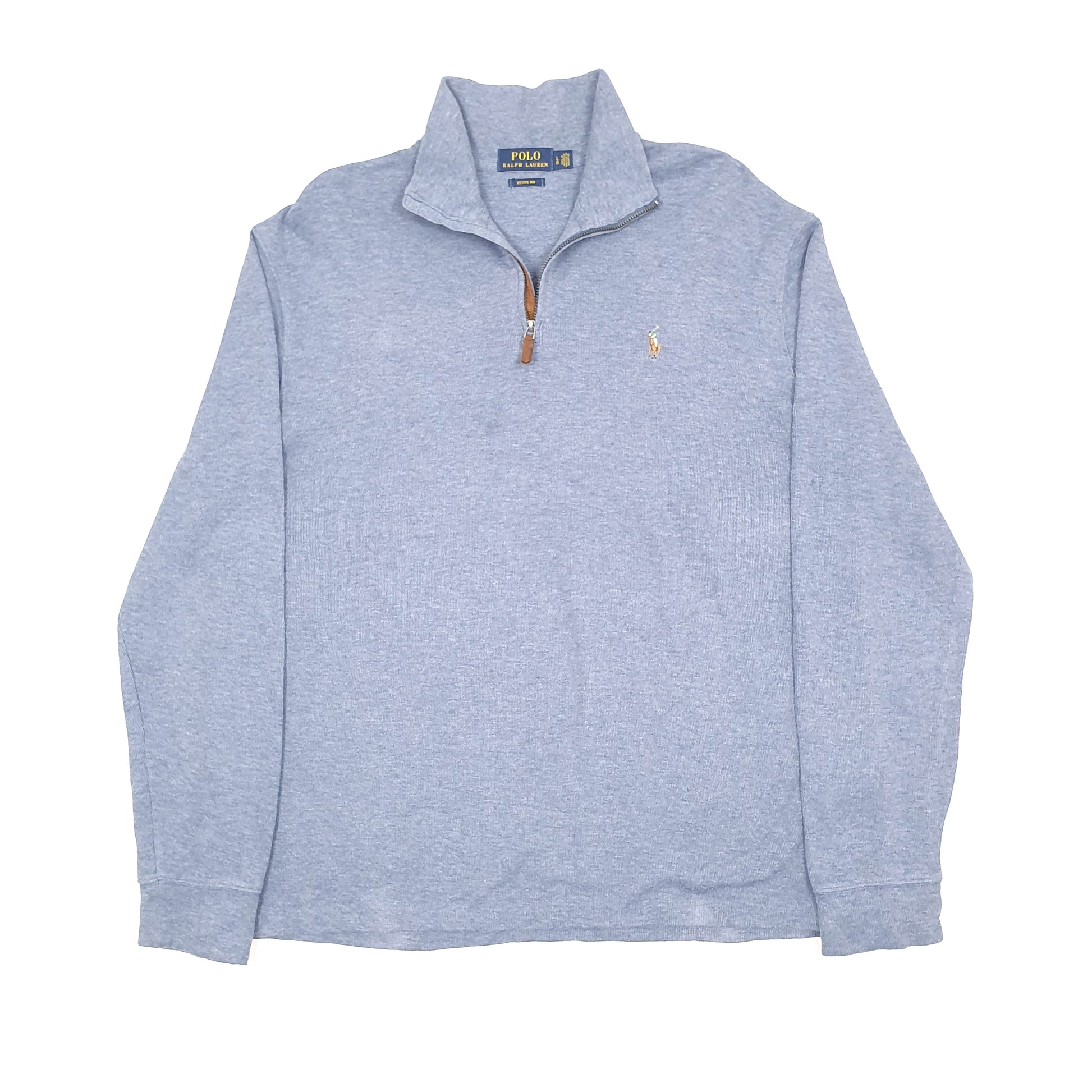Polo Ralph Lauren Estate Rib Quarter Zip L Blue