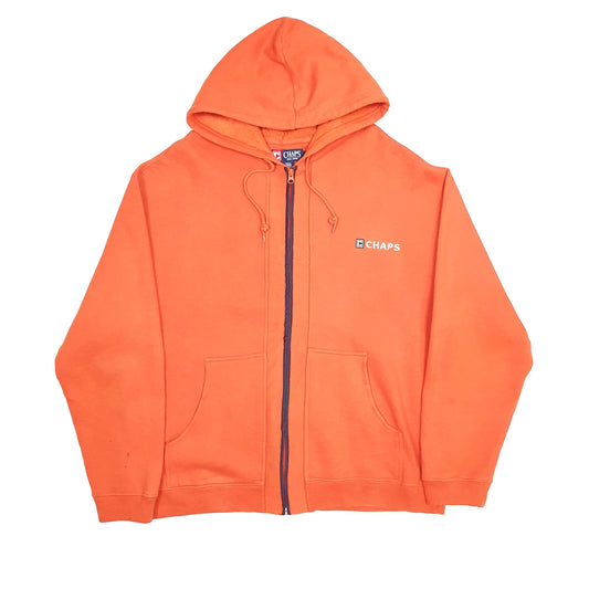 Chaps Spellout Full Zip Orange