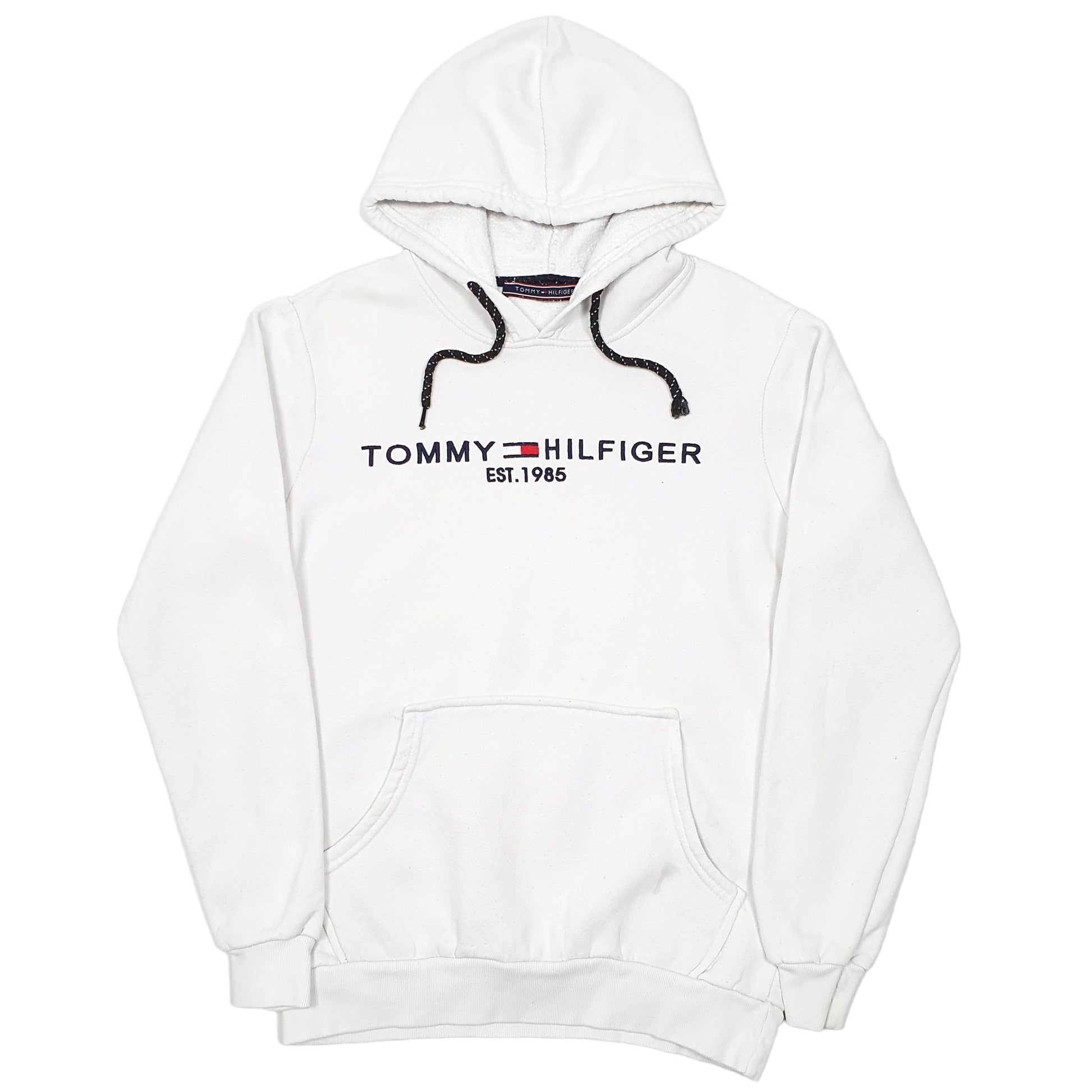 Mens White Tommy Hilfiger  Hoodie Jumper