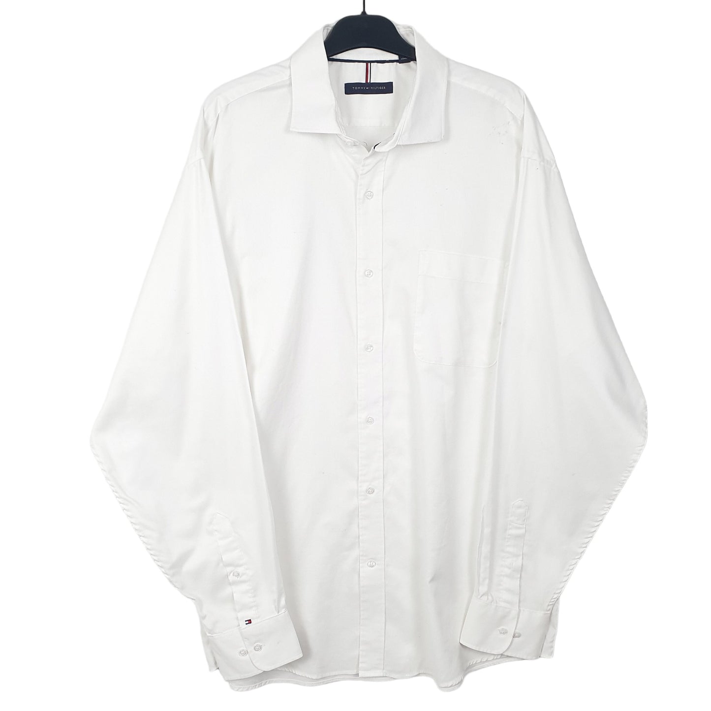 Mens White Tommy Hilfiger  Long Sleeve Shirt