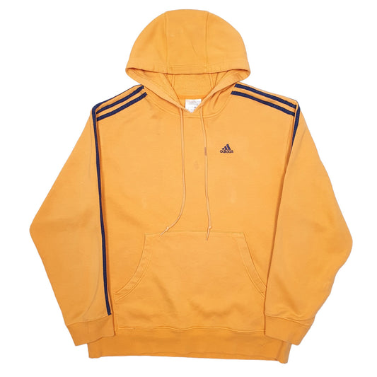 Mens Orange Adidas  Hoodie Jumper