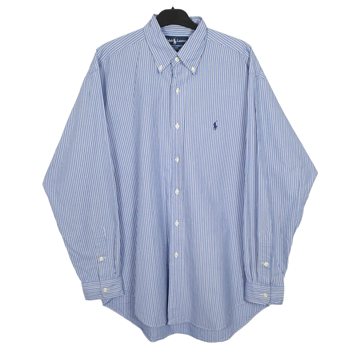 Ralph Lauren Long Sleeve Blake Fit Pinstripe Shirt Blue