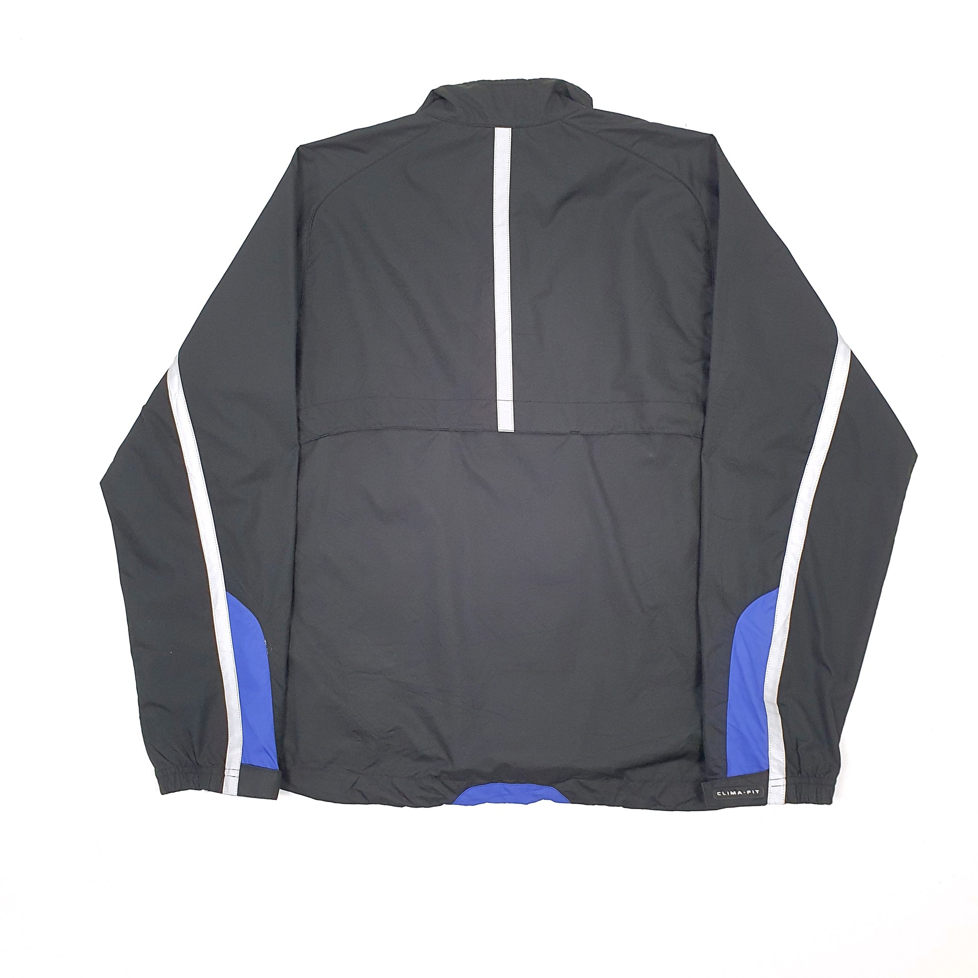 Mens Black Nike Climafit Running Hi Vis Sport Track Top Coat
