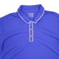 Adidas Golf Short Sleeve Polyester Polo Shirt Blue