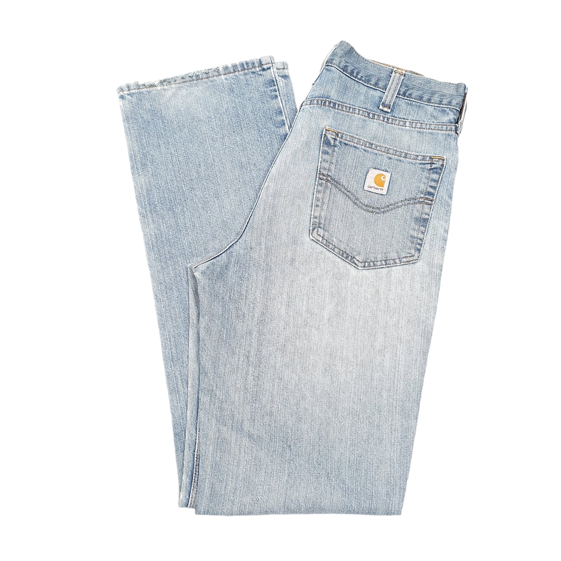Mens Blue Carhartt Relaxed Casual JeansW33 L36