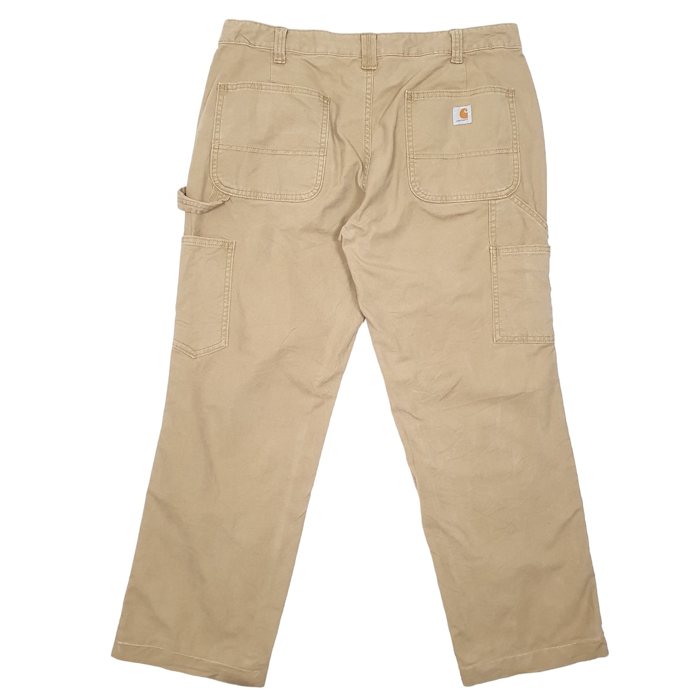 Womens Beige Carhartt Original Fit Carpenter Trousers