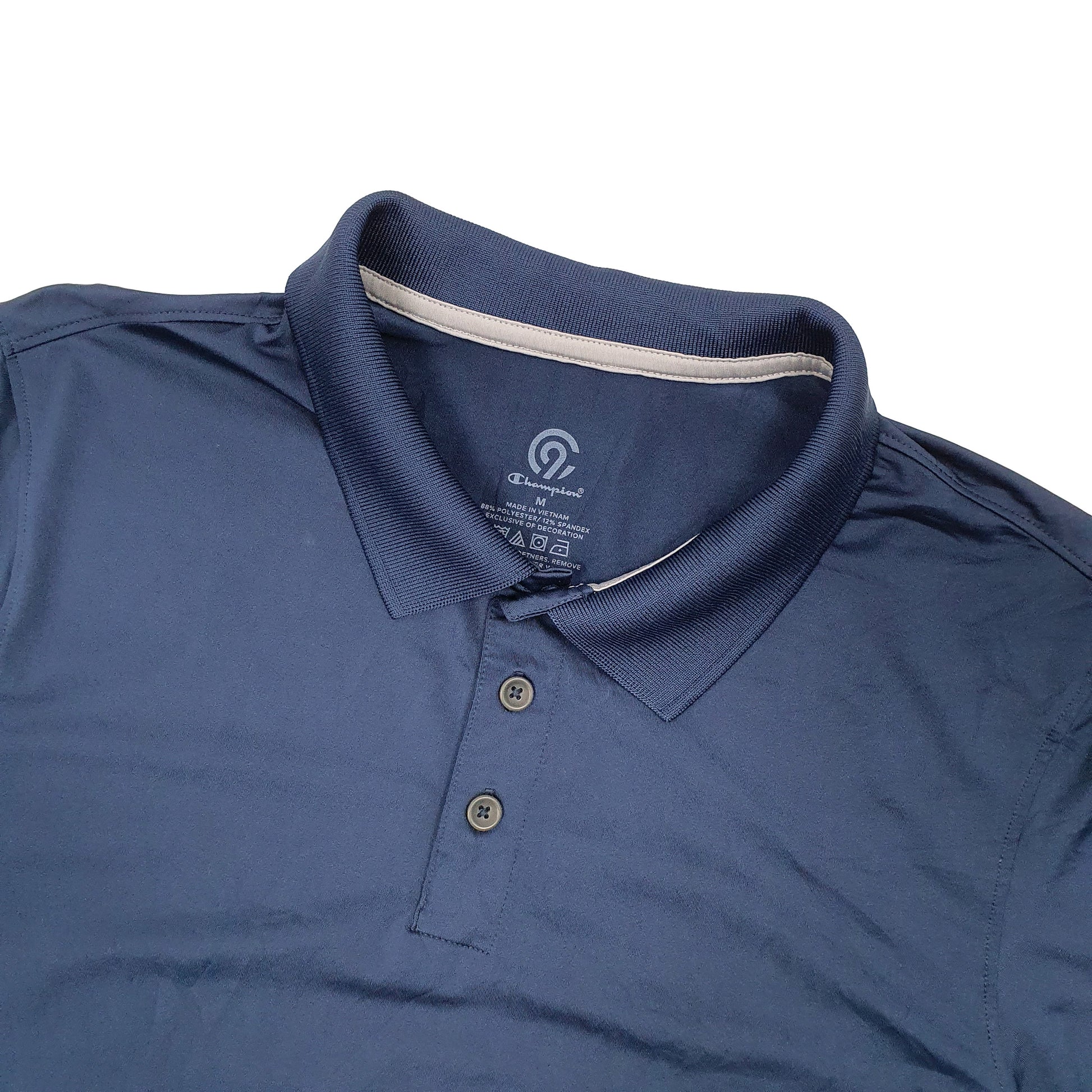 Champion Active Short Sleeve Polyester Polo Shirt Navy