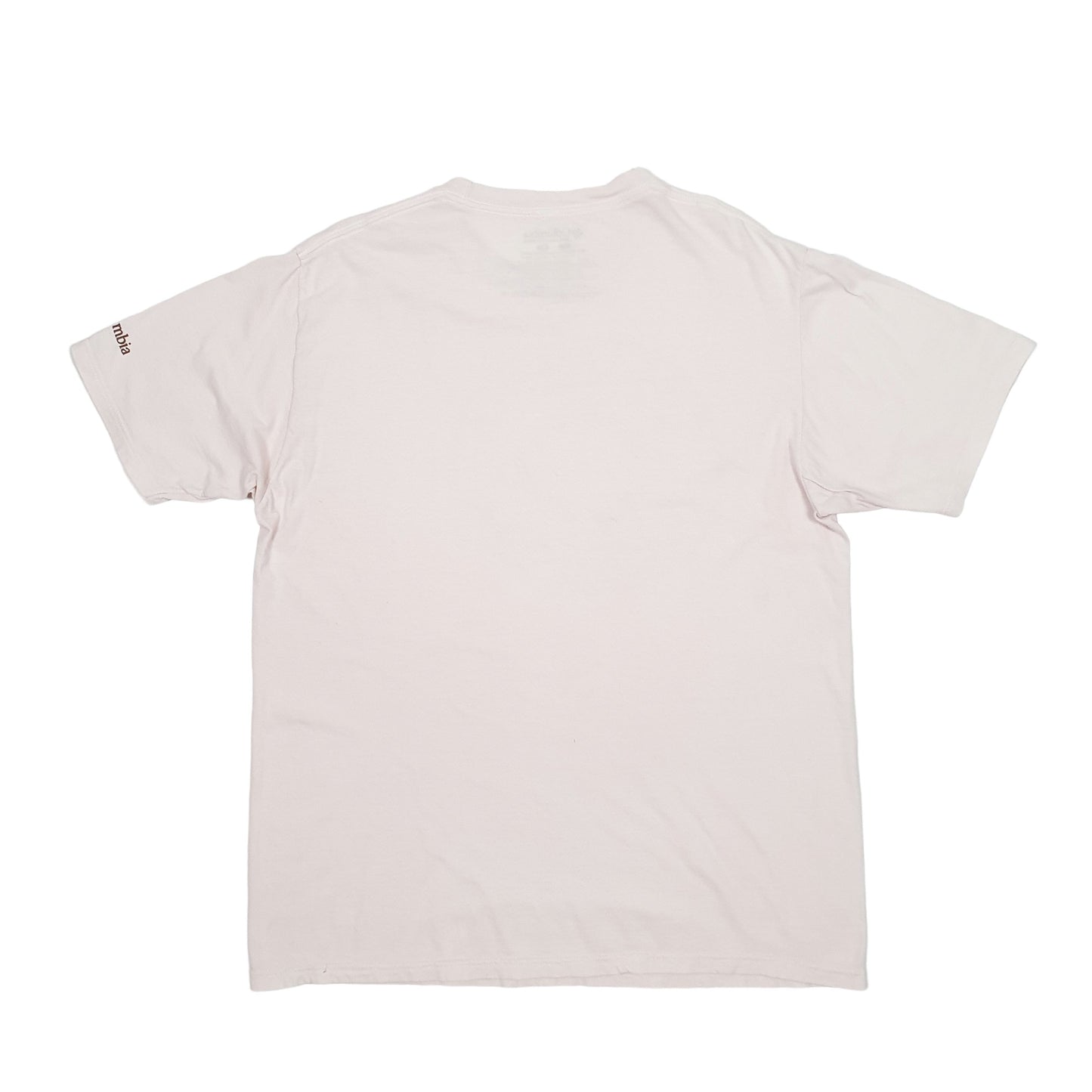 Mens Beige Columbia Sportswear  Short Sleeve T Shirt